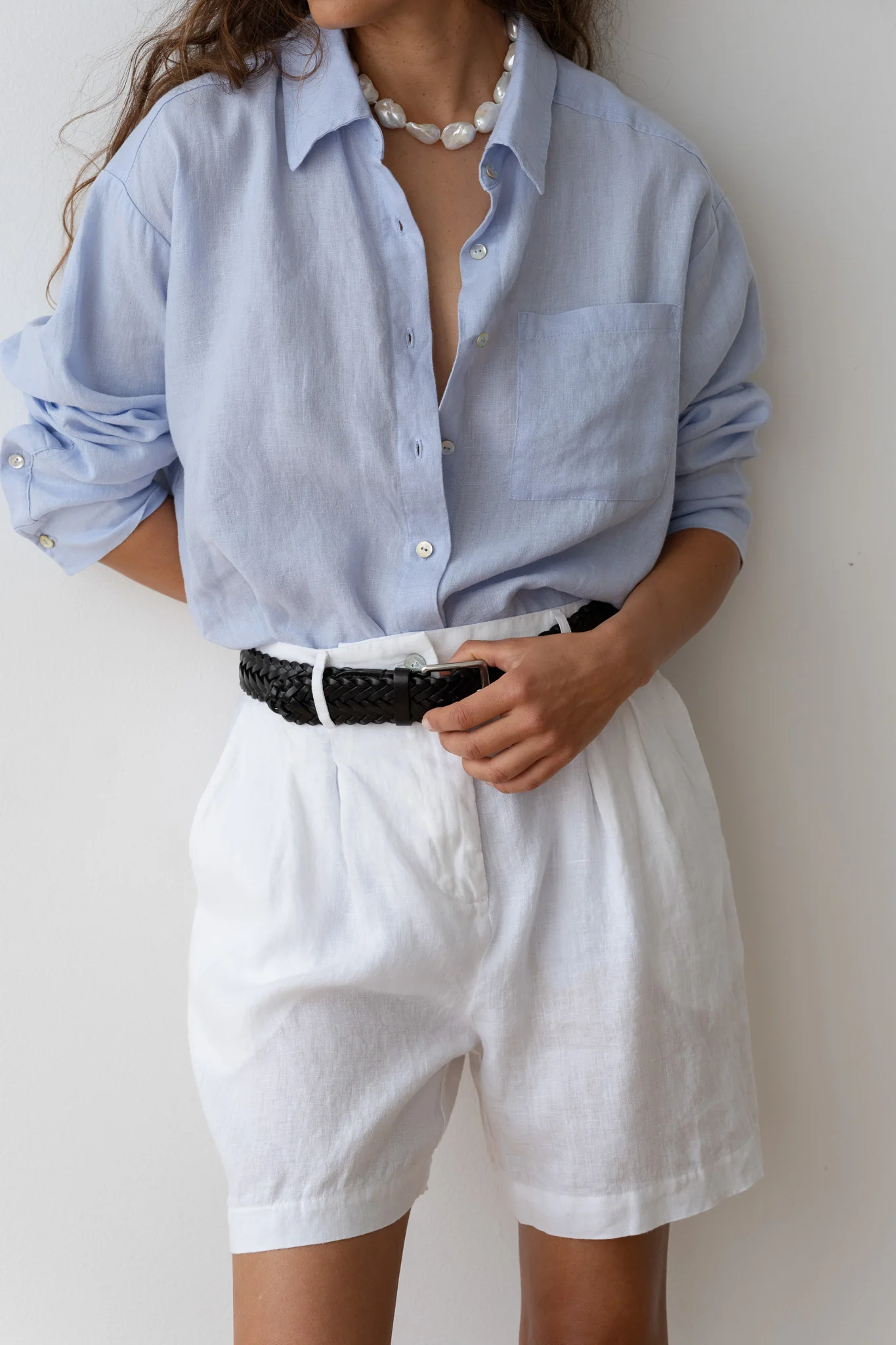 The Linen Pleated Short