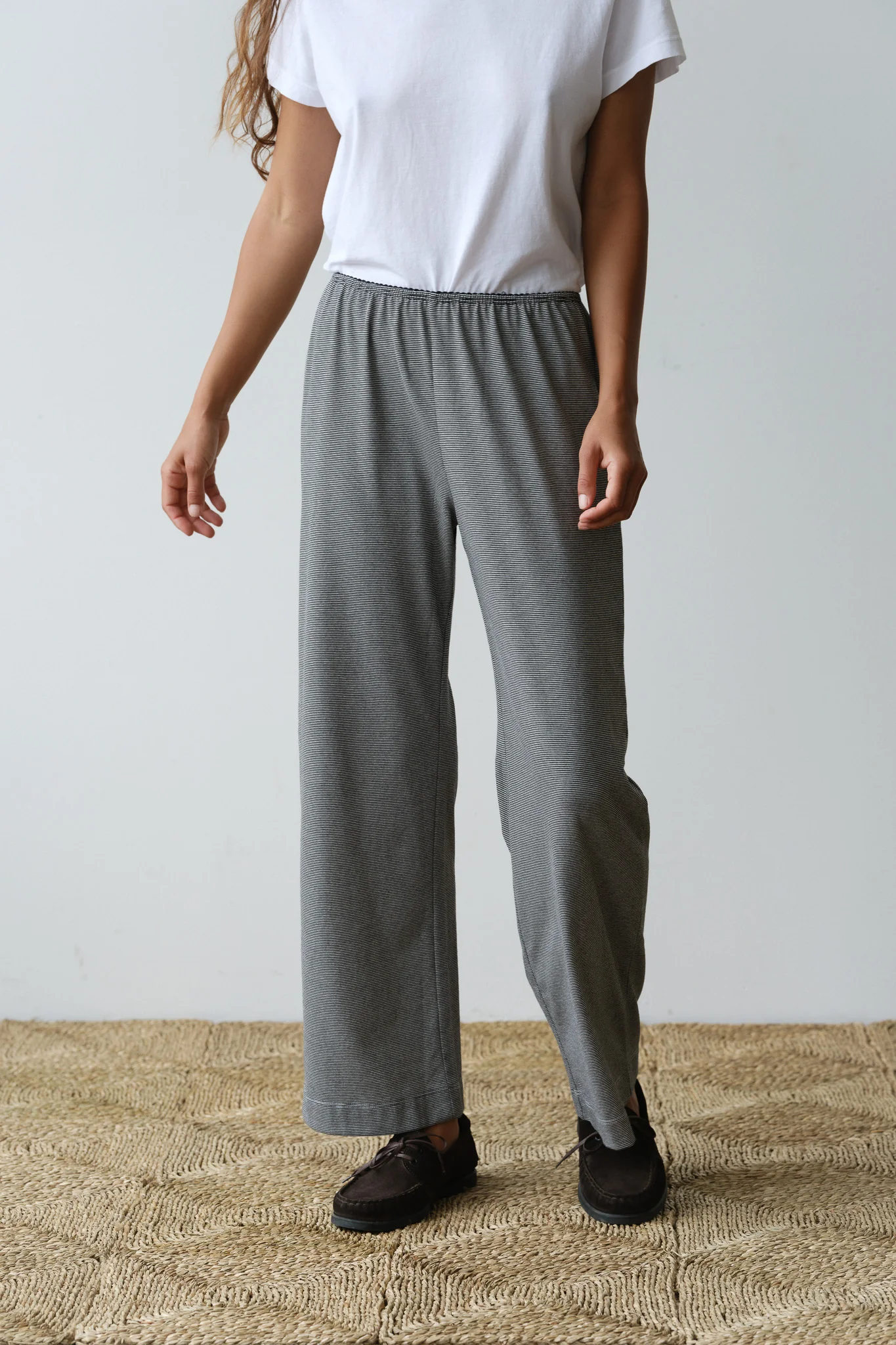 The Jersey Crop Striped Pant