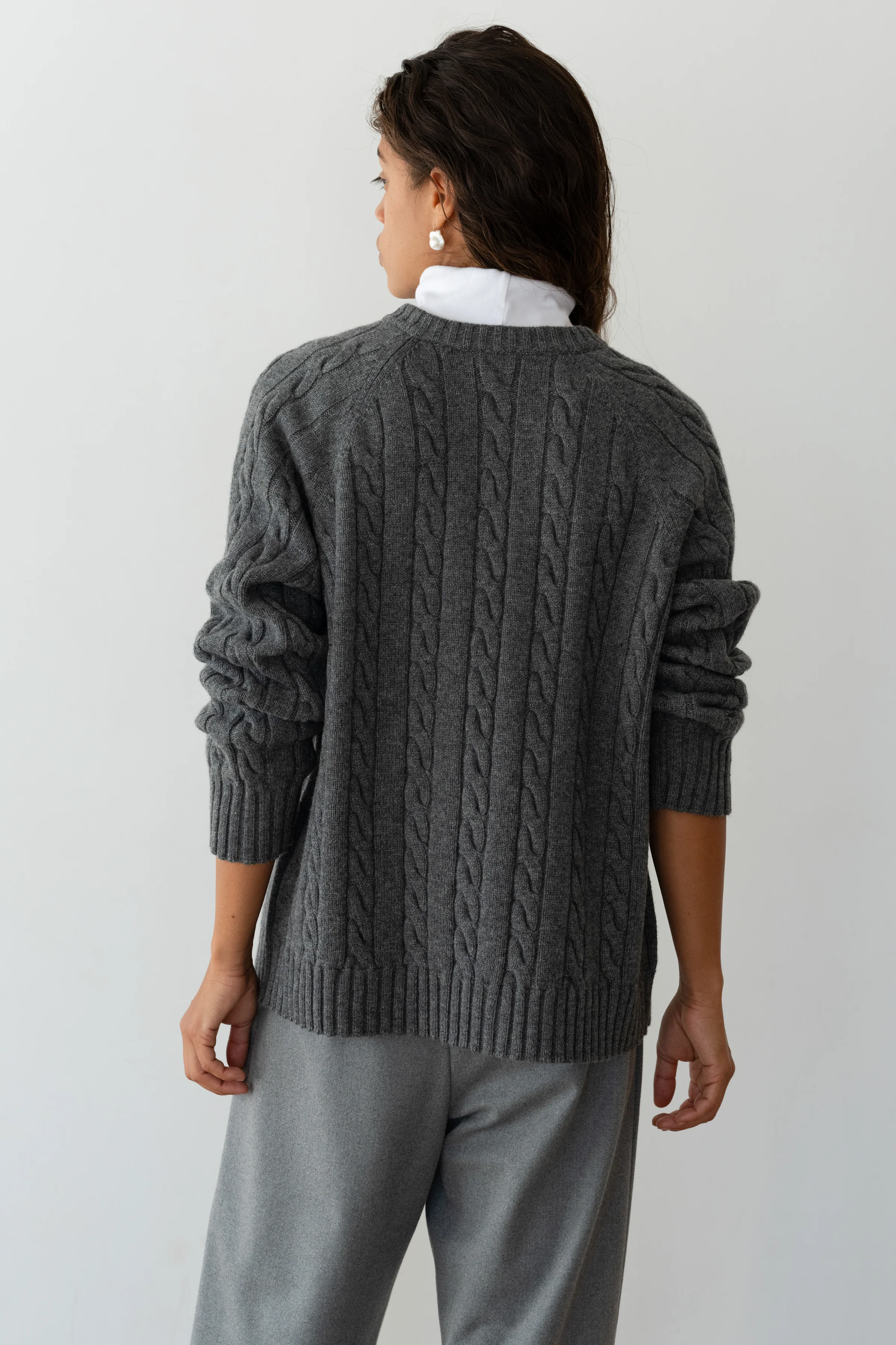 The Cable V-Neck Sweater
