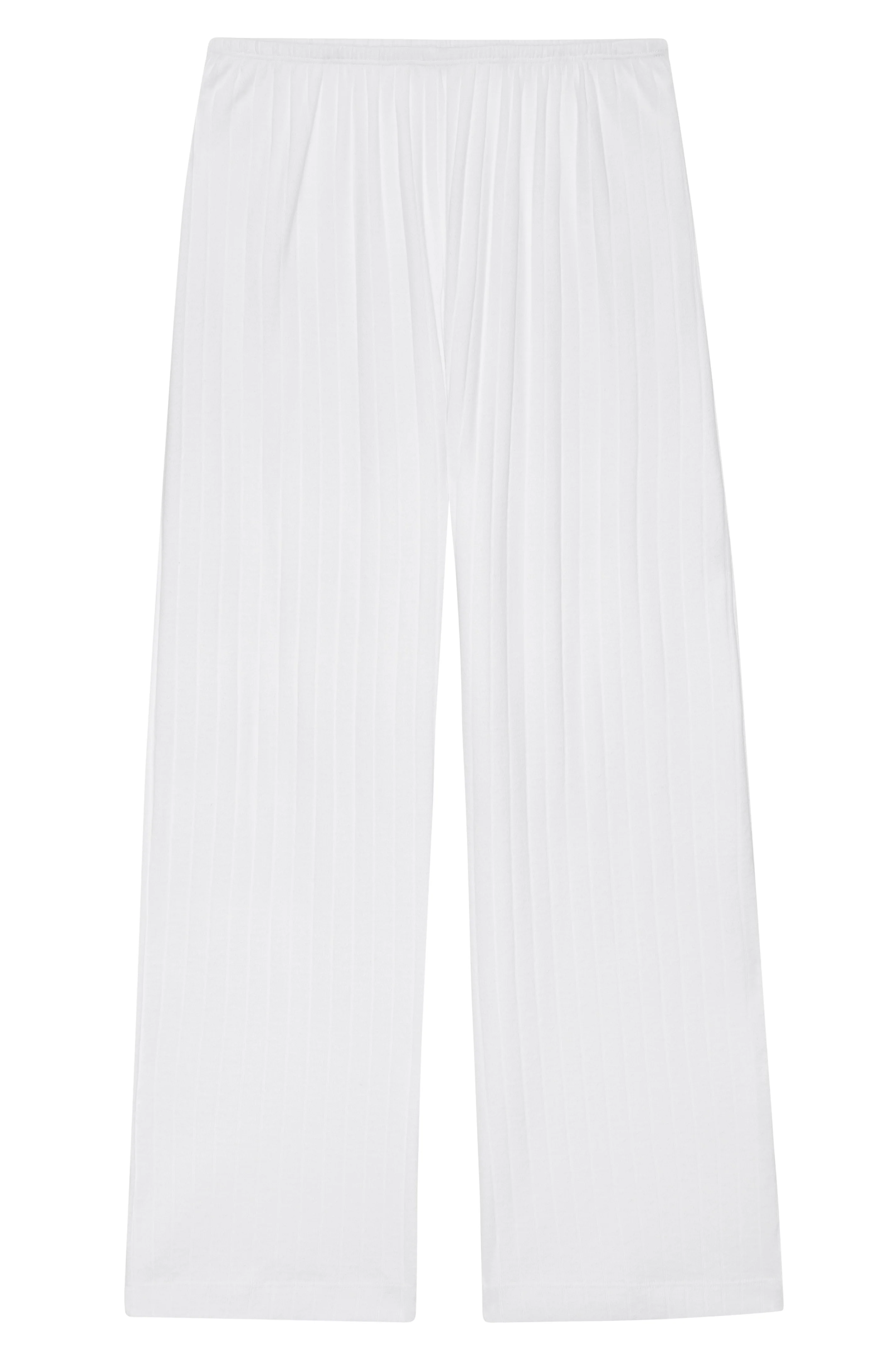 The Pointelle Simple Crop Pant