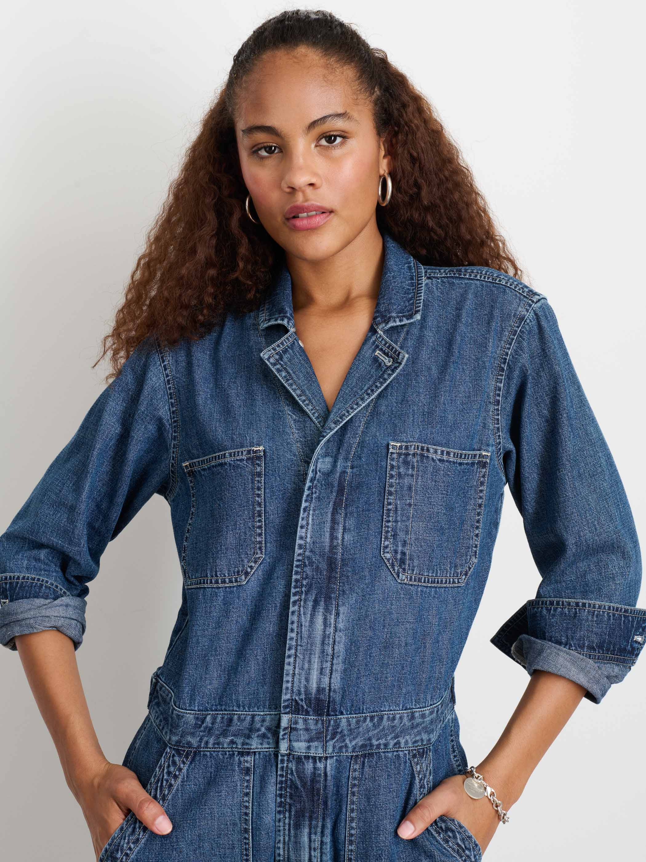 Shoreditch Jumpsuit In Denim