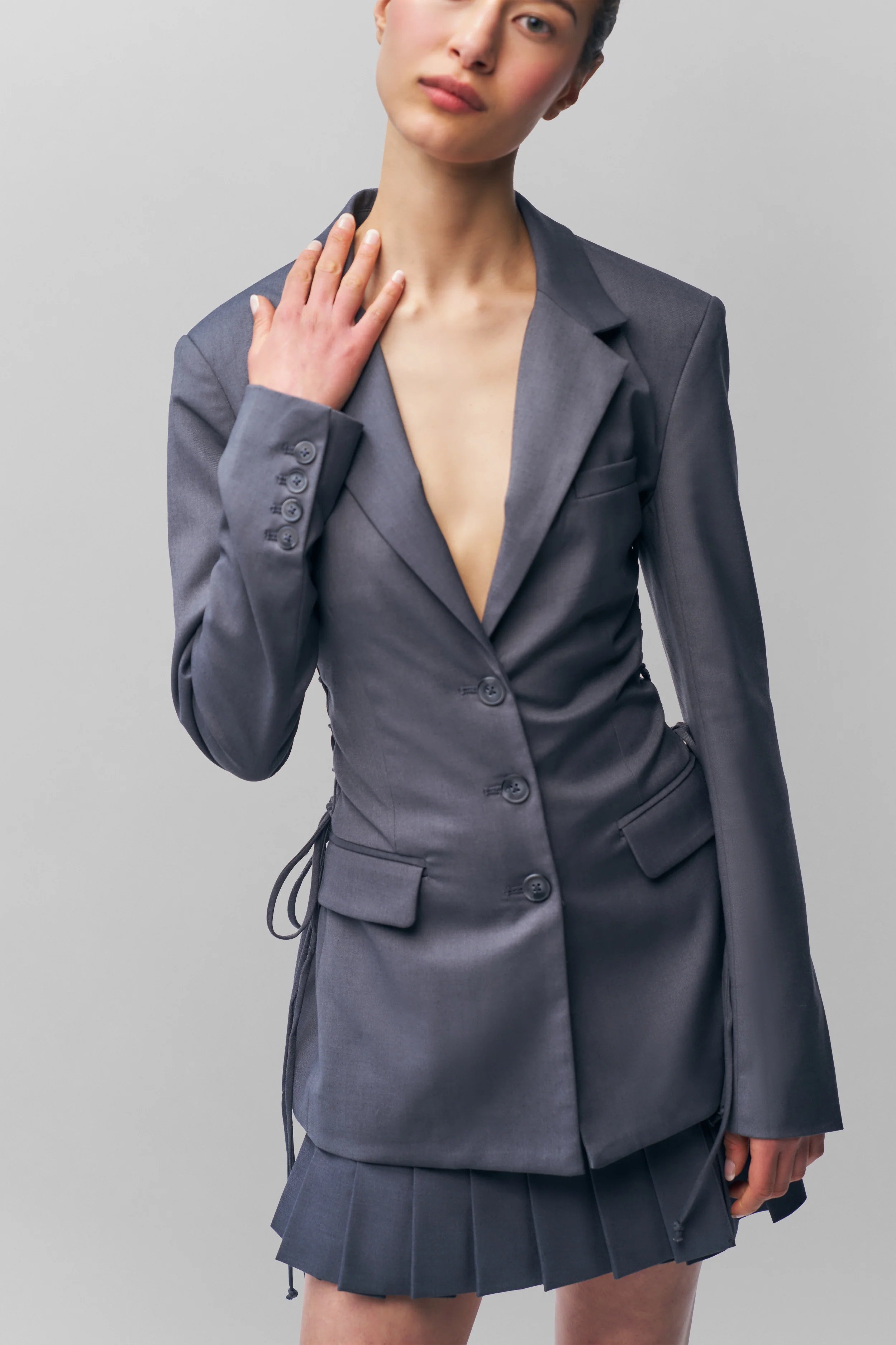 Lyneth Pleated Mini Skirt