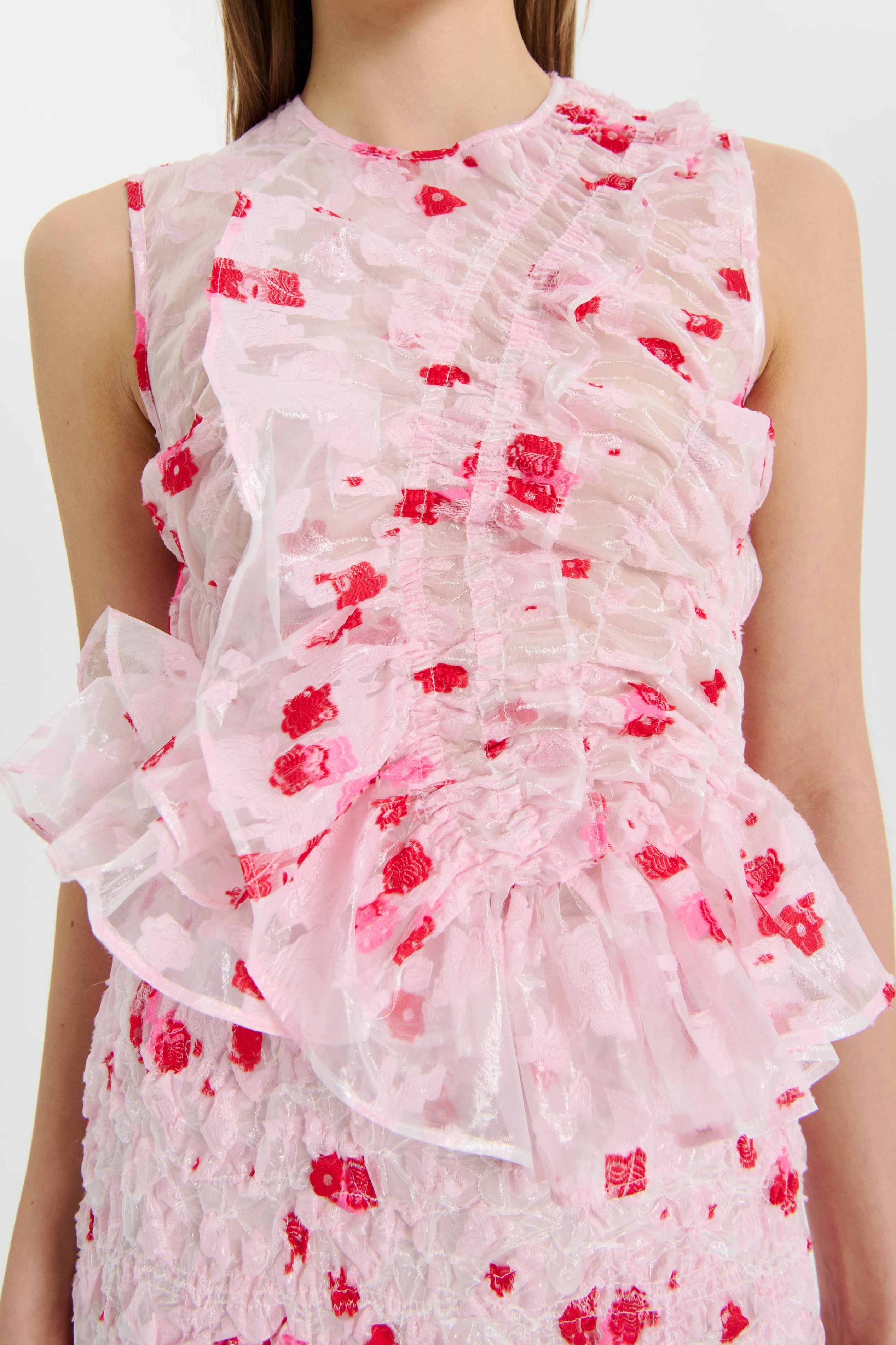 GEO | TOP YARROW FIL-COUP⦠CLEAR / LIGHT PINK