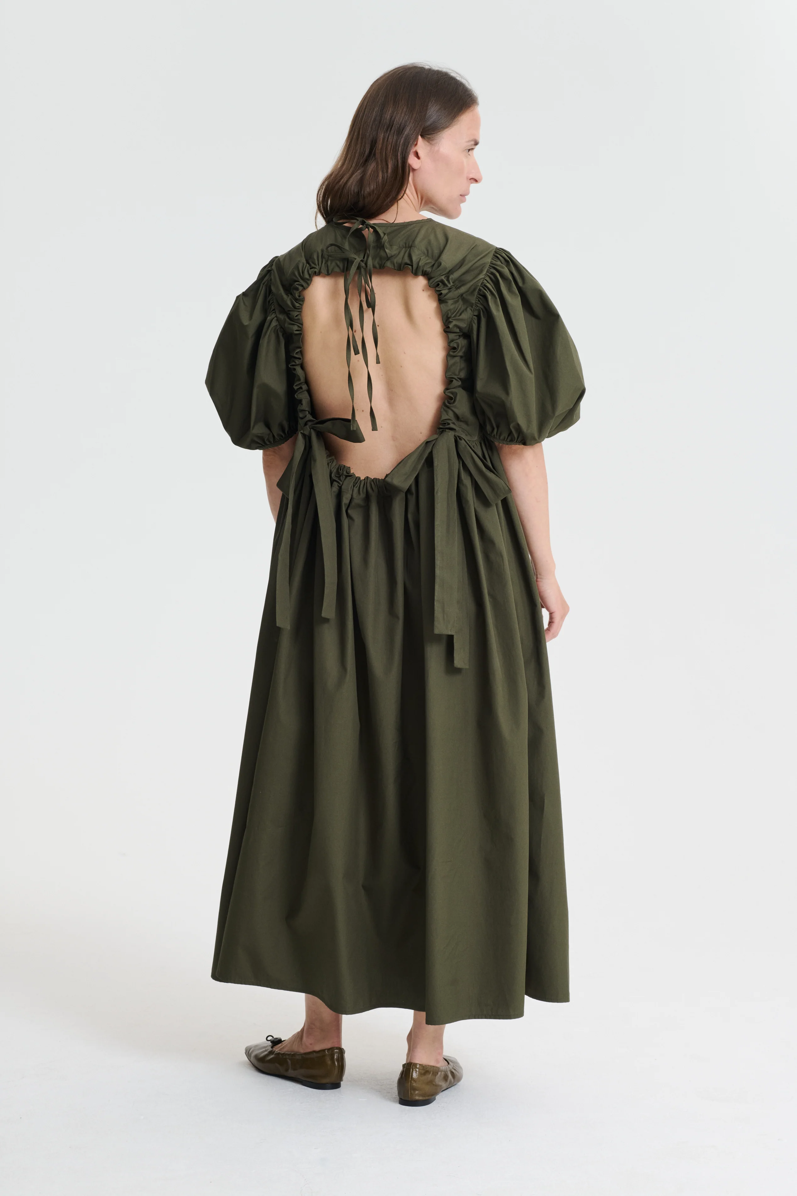 AILEY | DRESS COTTON PINE GREEN