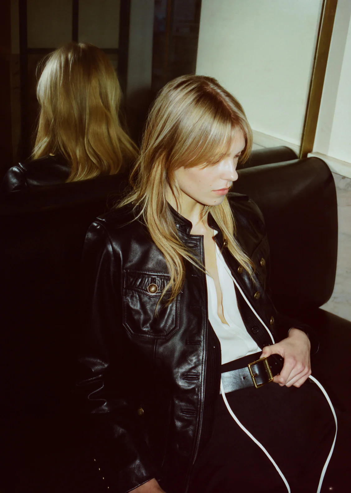 GERALDINE LEATHER JACKET