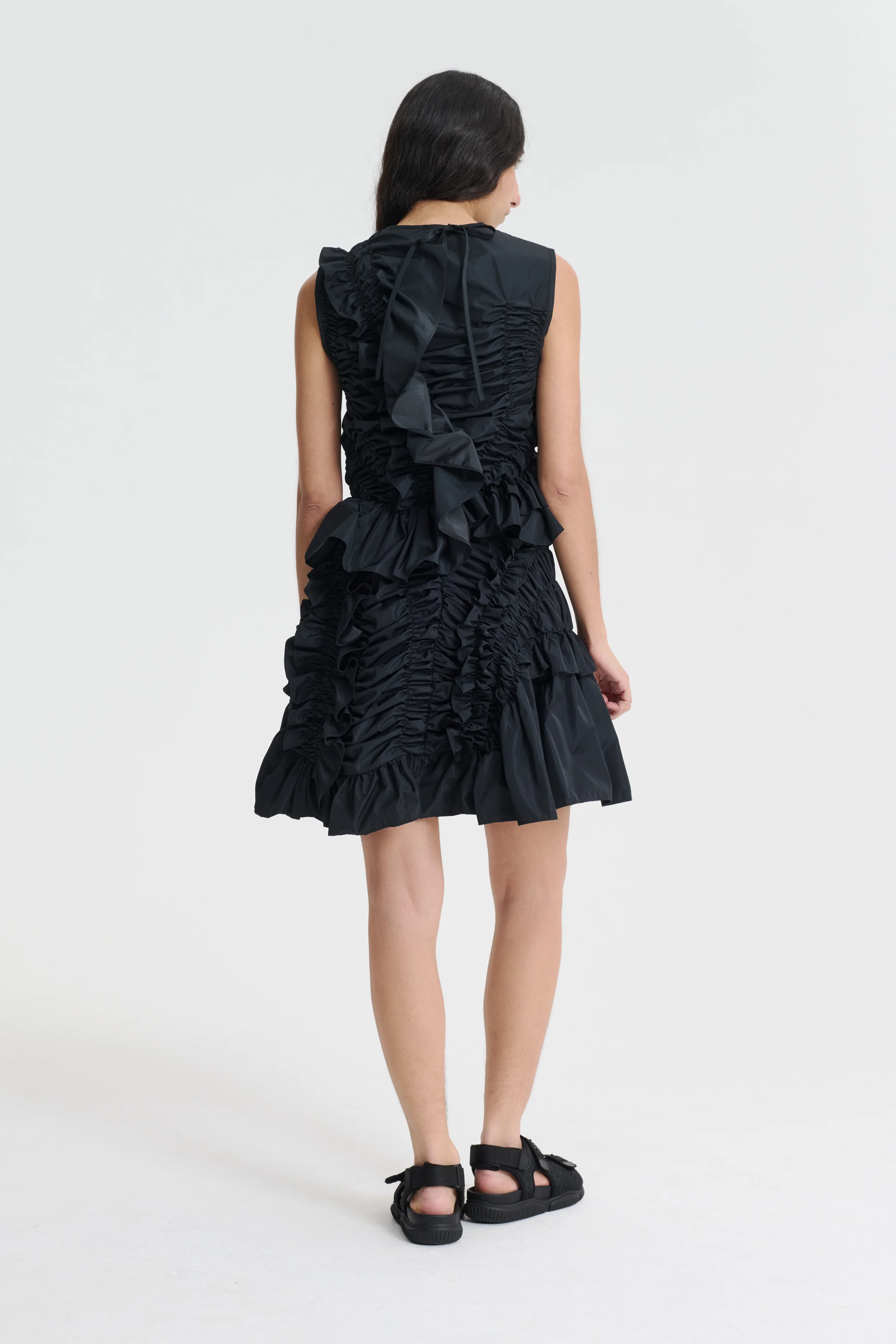 ODESSA | SKIRT RECYCLED FAILLE BLACK