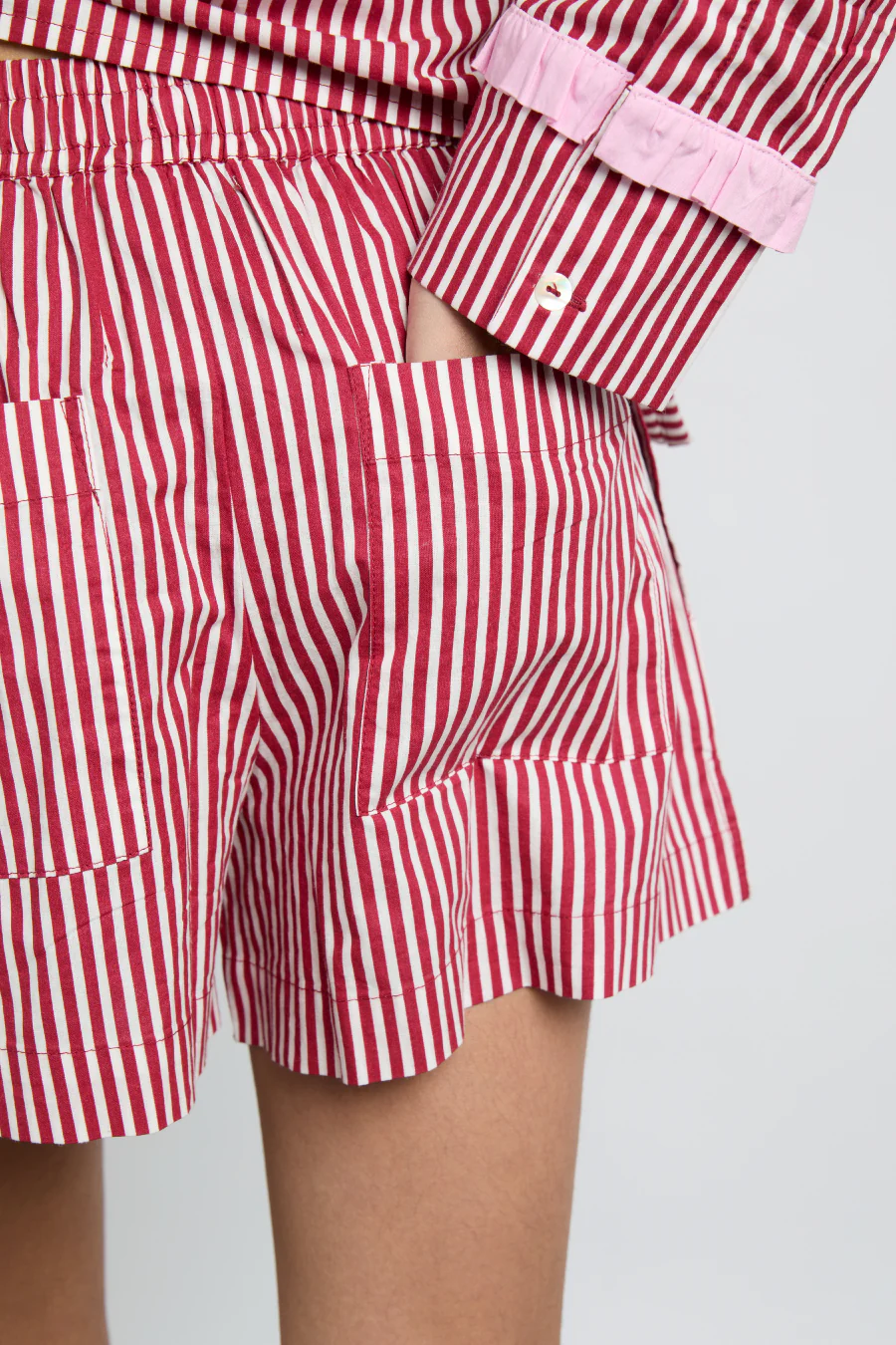 krissy pj boxer - red stripe