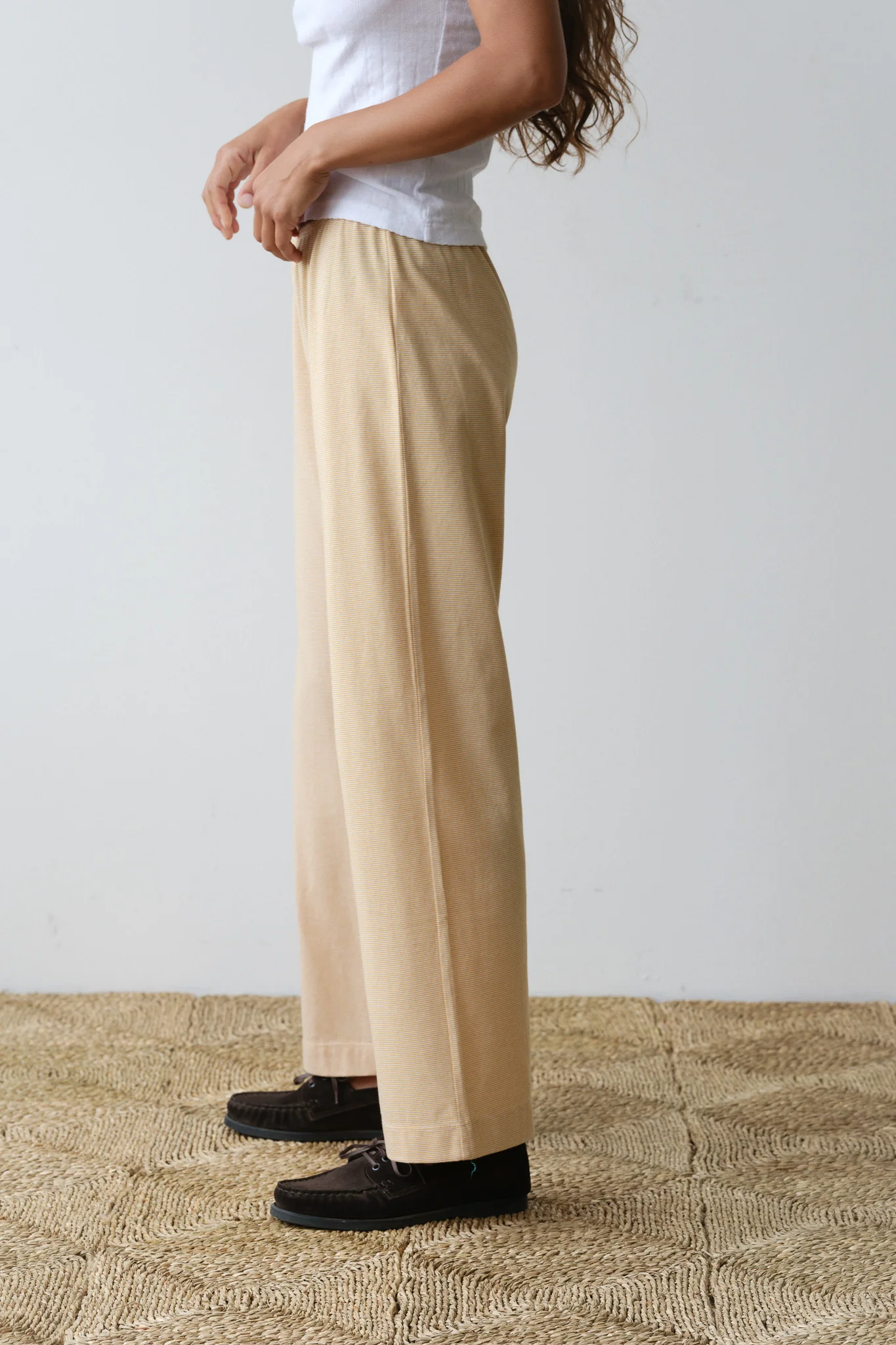 The Jersey Crop Striped Pant