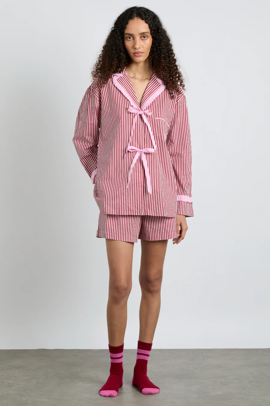 krissy pj boxer - red stripe