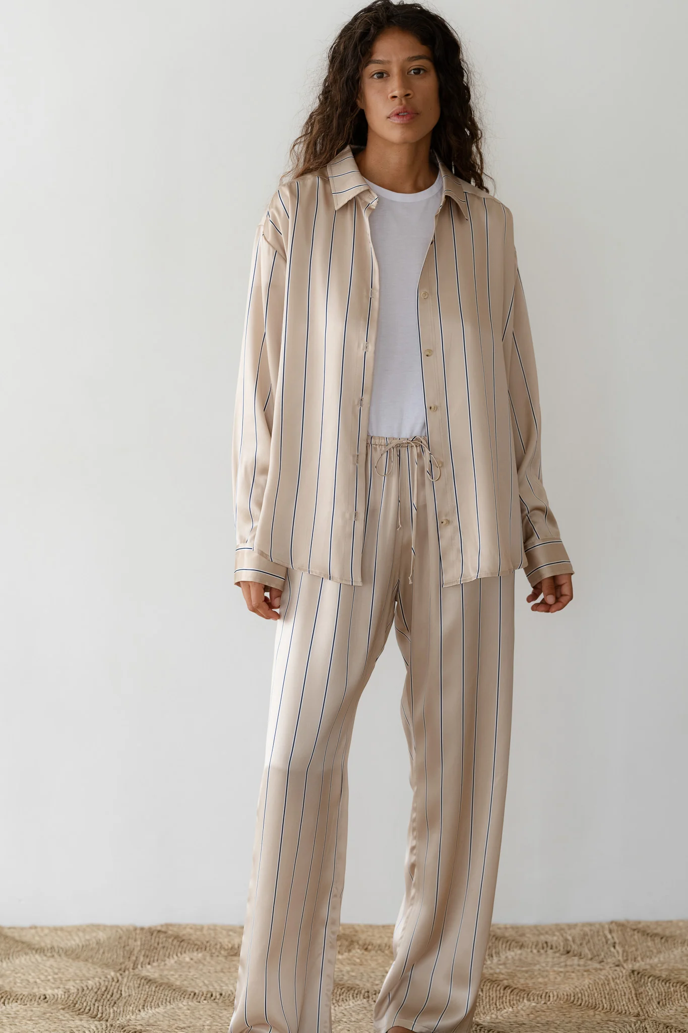 The Silk Pinstripe Shirt