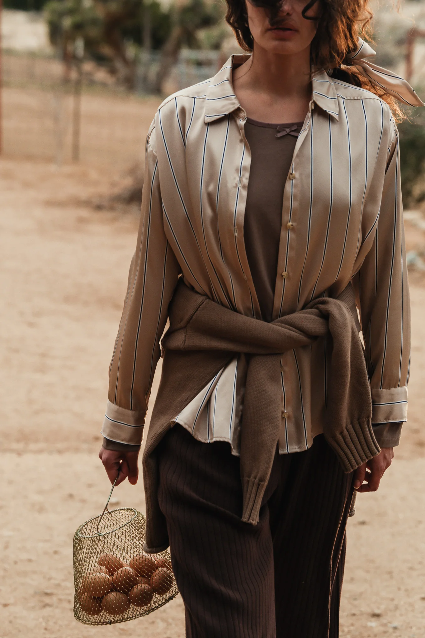 The Silk Pinstripe Shirt