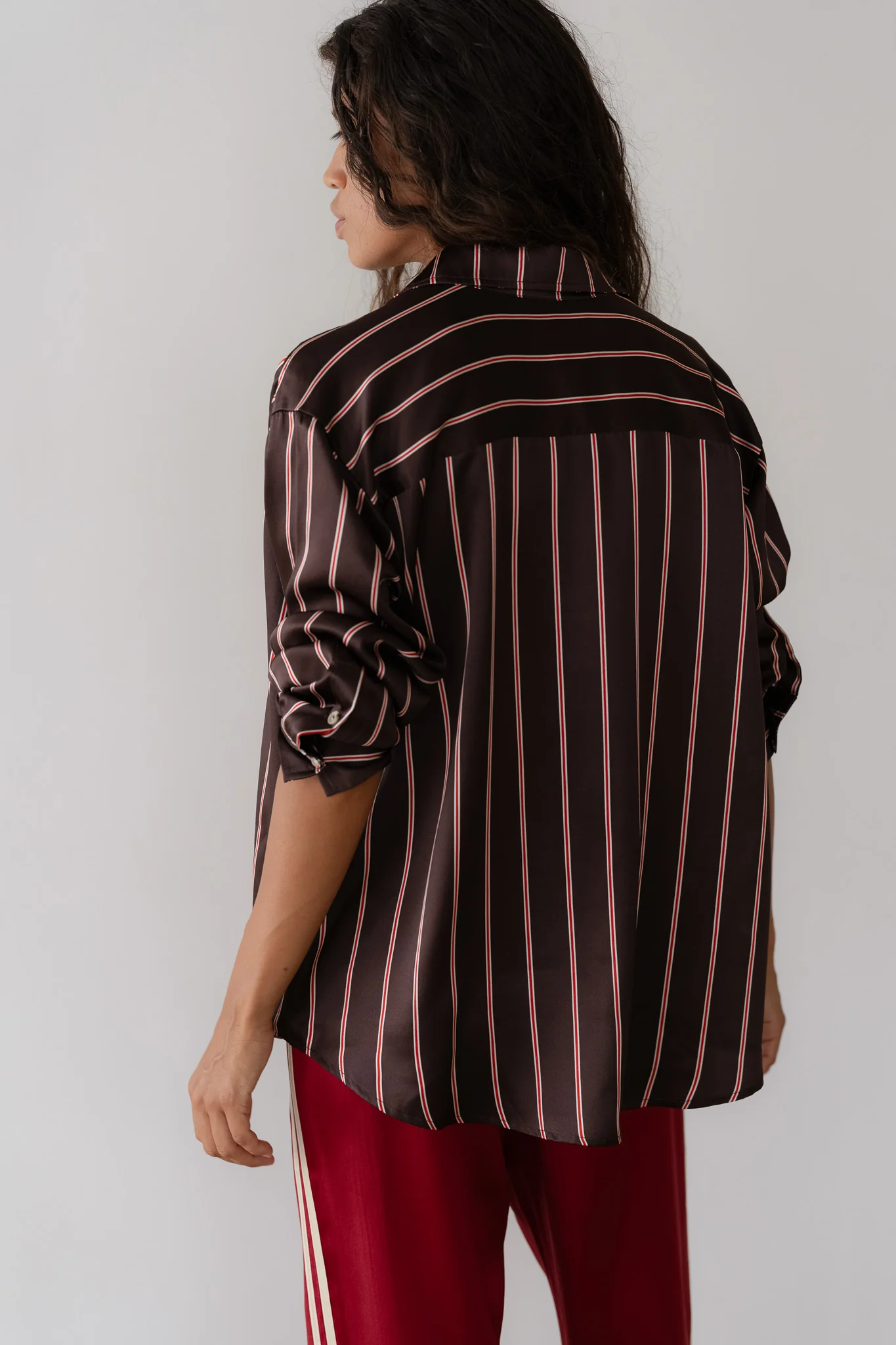 The Silk Pinstripe Shirt