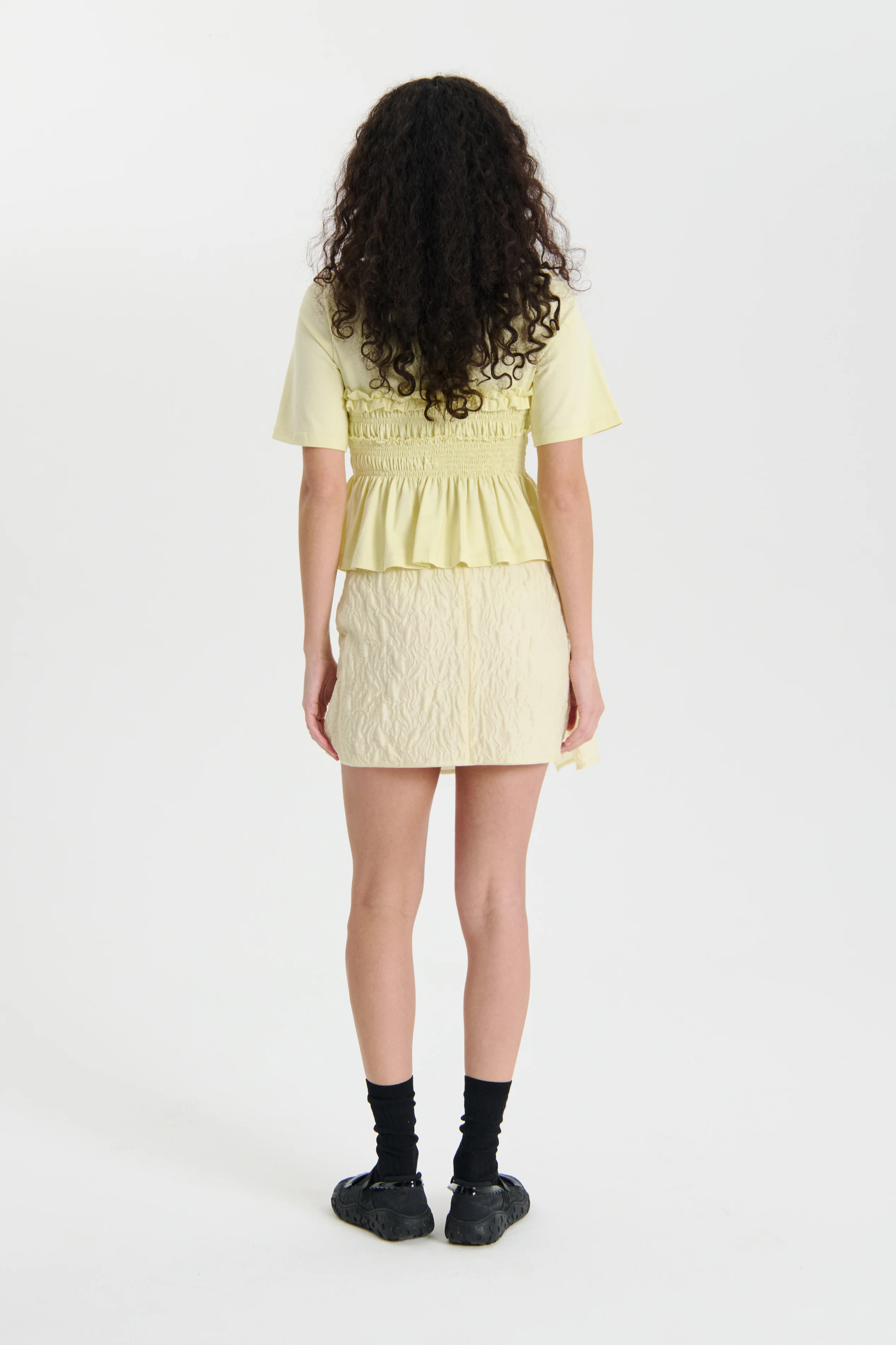 VILDE | TOP JERSEY SOFT YELLOW