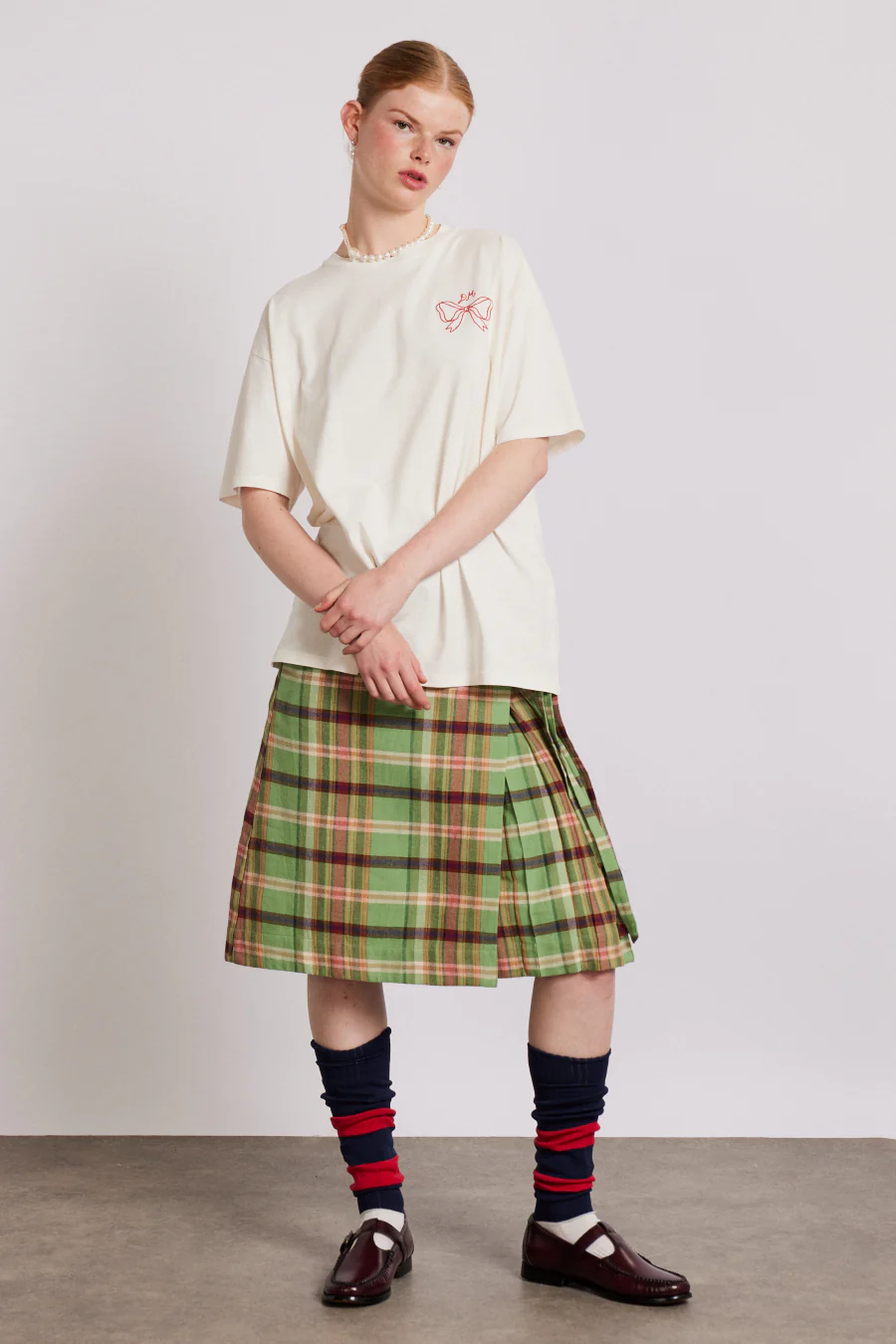 kat kilt - green check