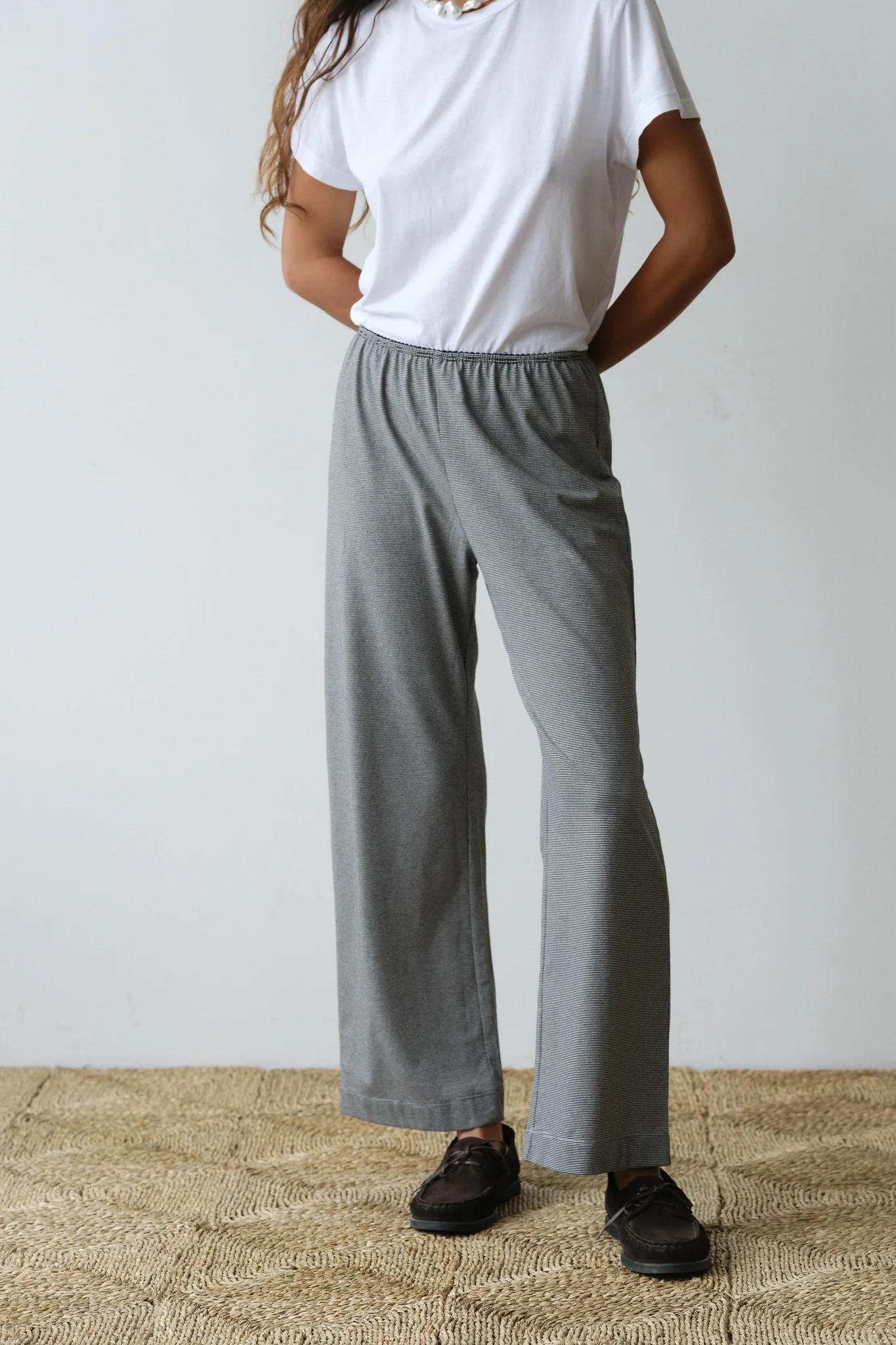 The Jersey Crop Striped Pant