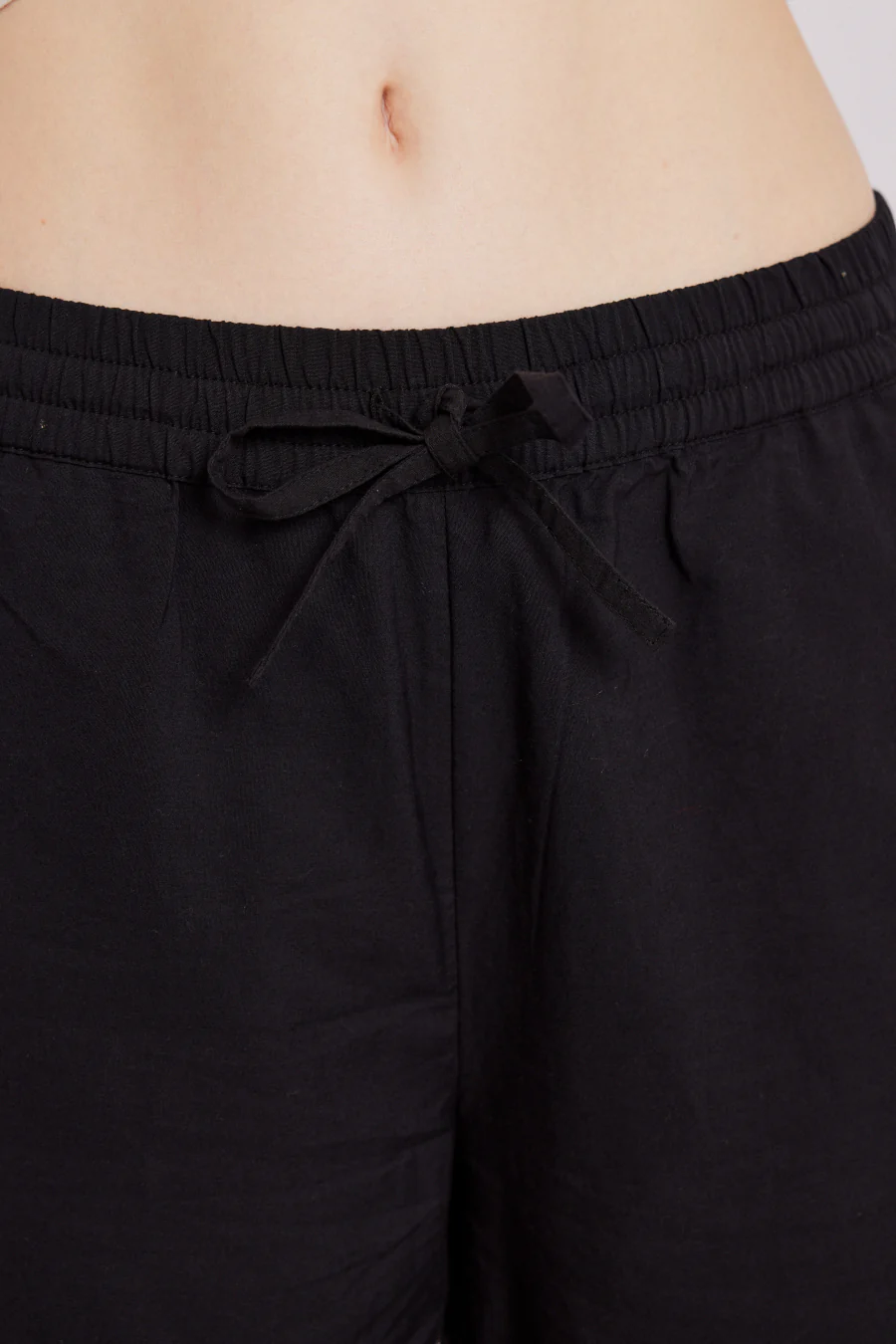 lana trousers - black broderie