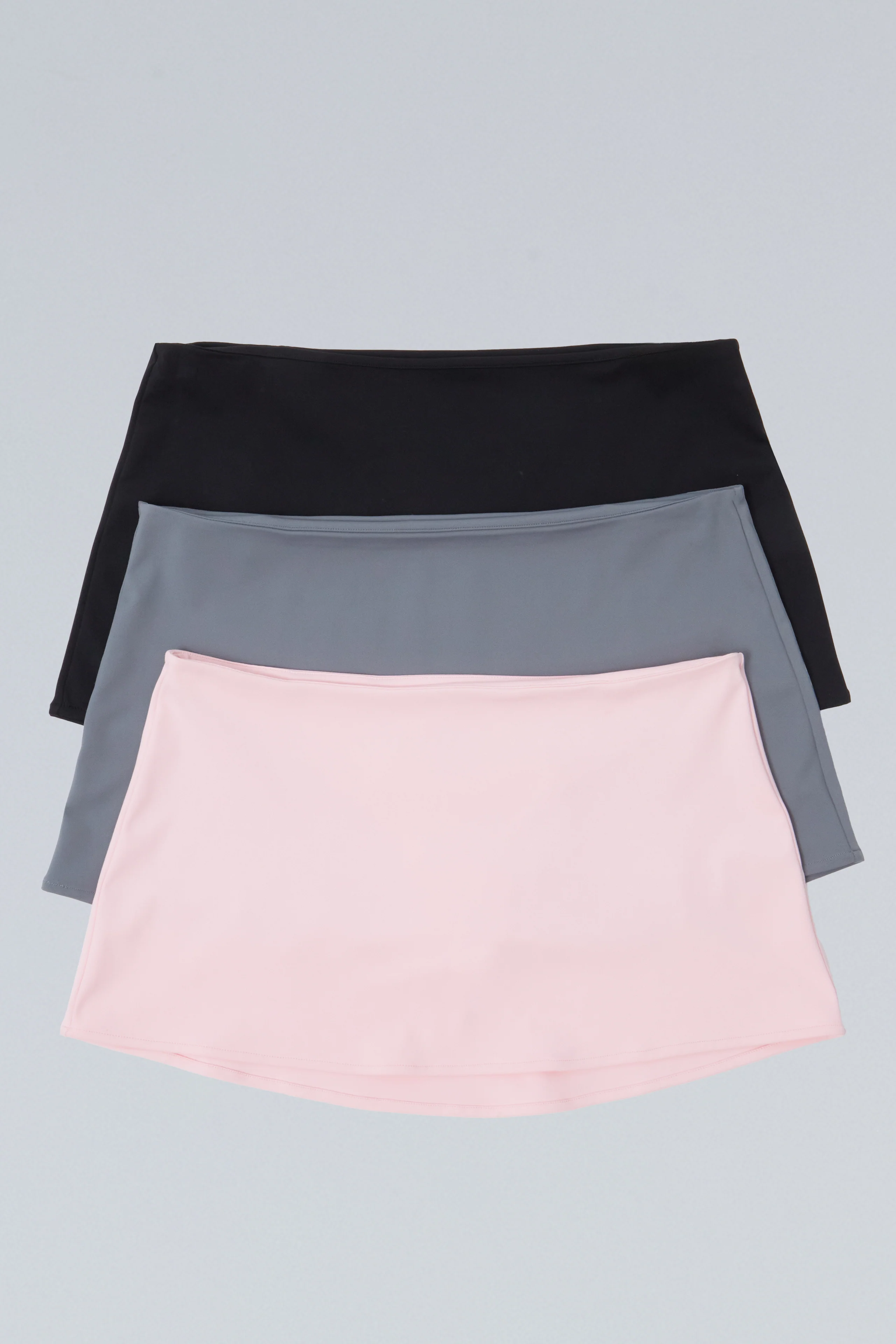 Micro Mini Stretch Skirt. 3-pack