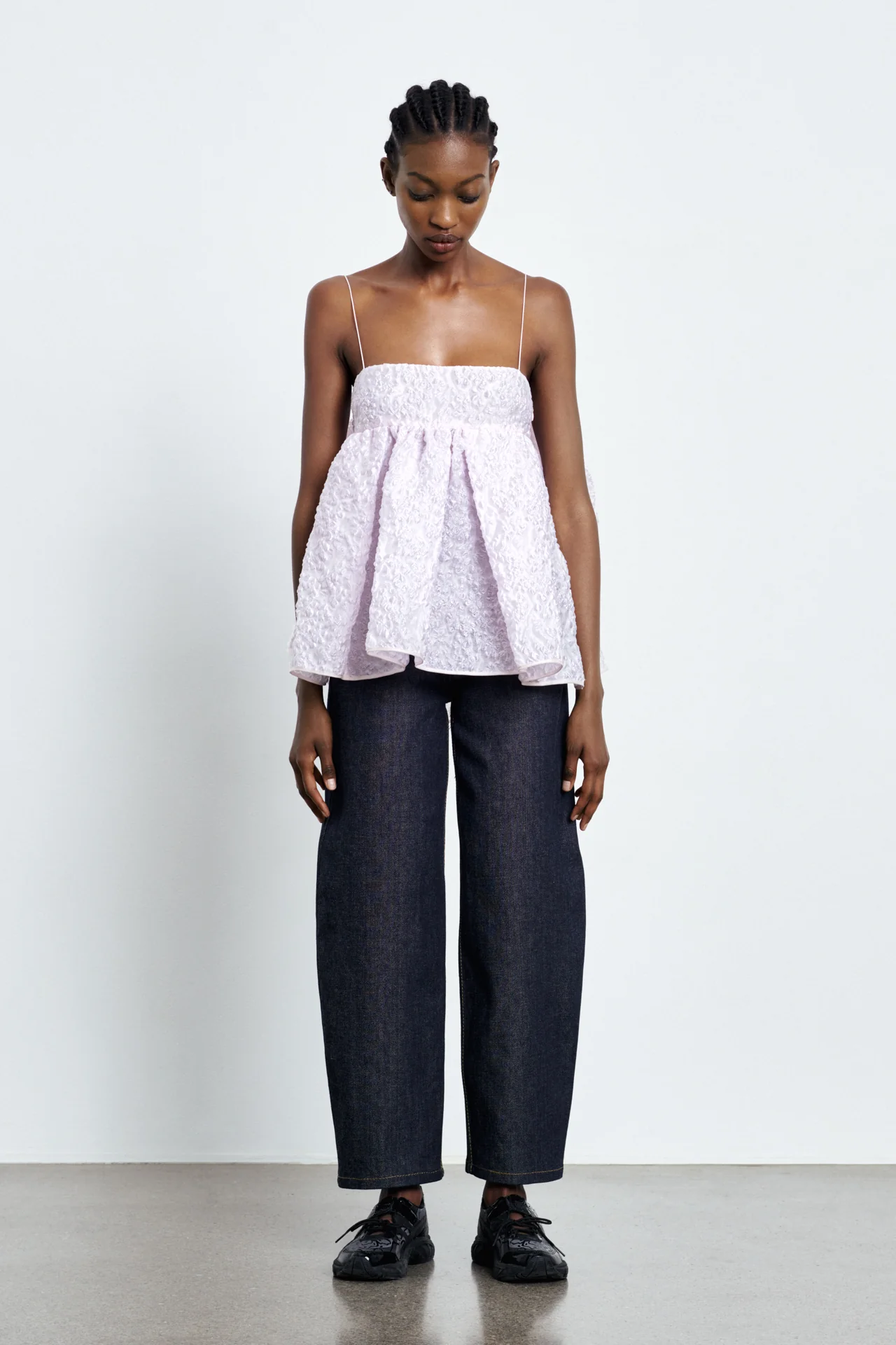 VERONICA | TOP GRASMERE MATELASSE? ROSEWATER