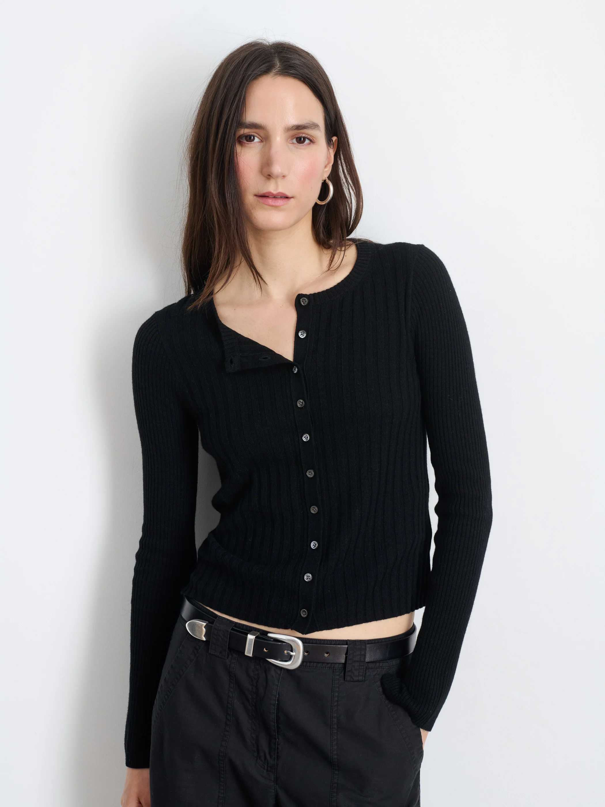 Kristin Ribbed Cardigan