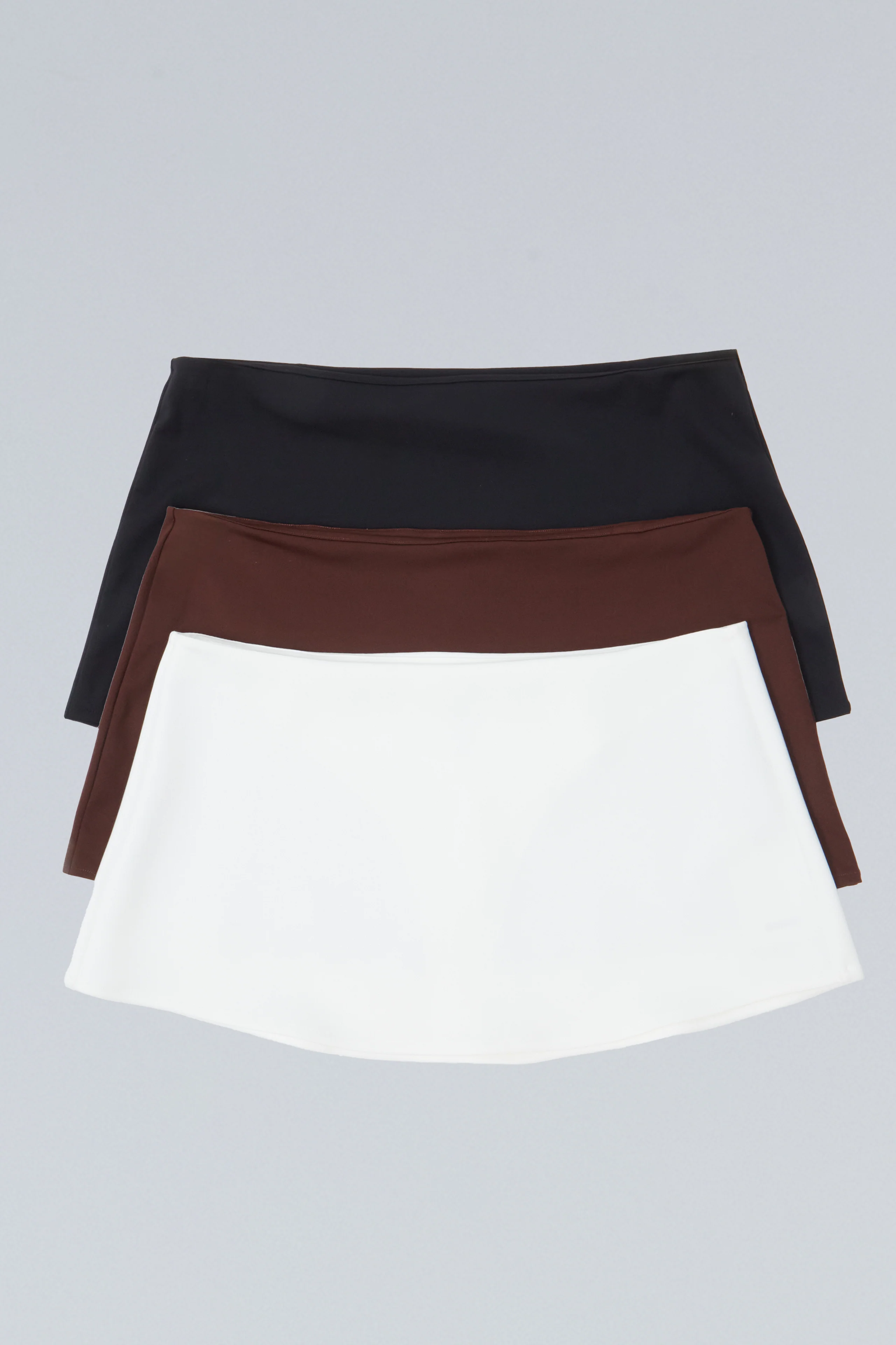 Micro Mini Stretch Skirt. 3-pack
