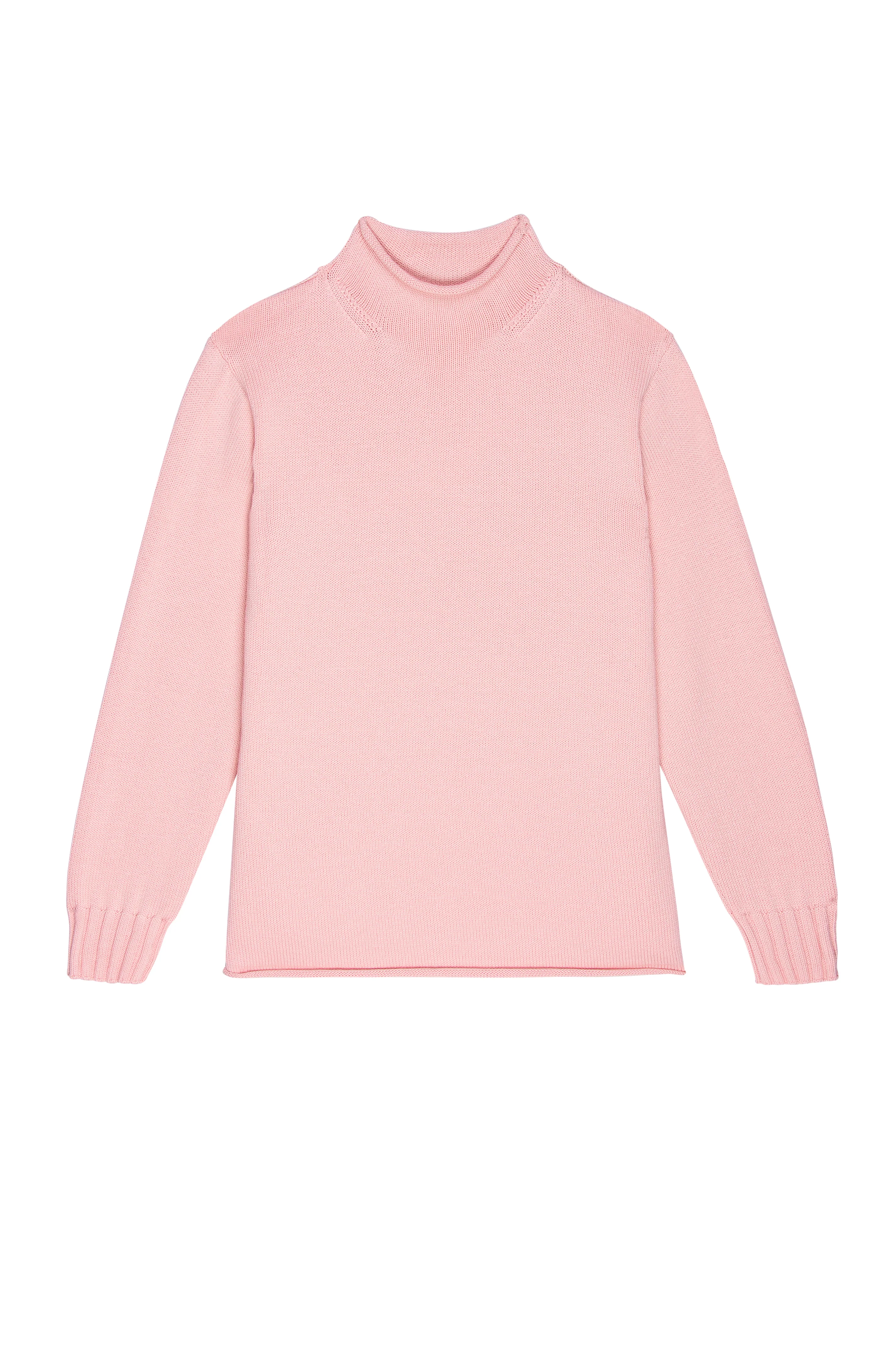 The Cotton Cashmere Roll Neck Sweater