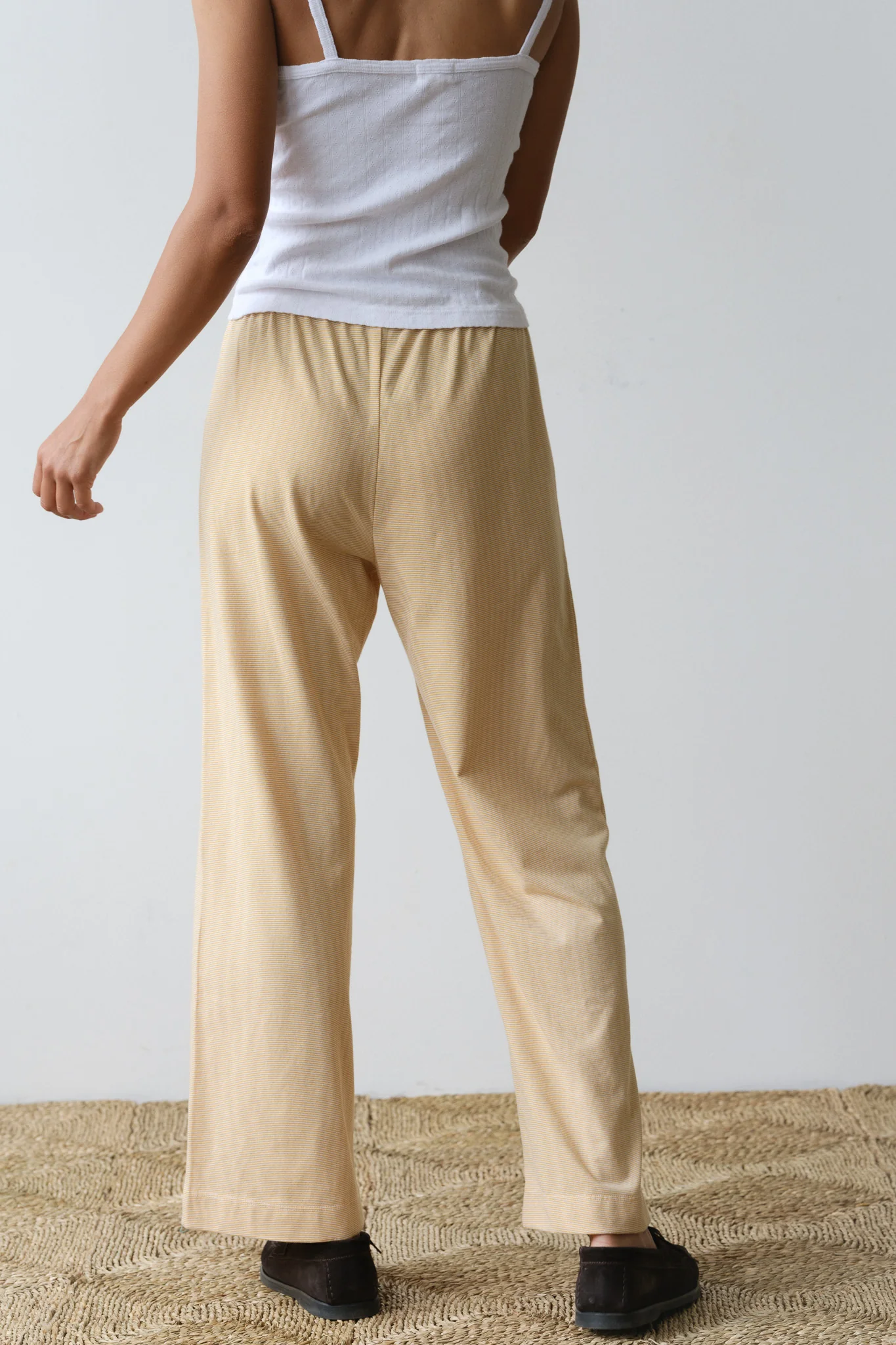 The Jersey Crop Striped Pant