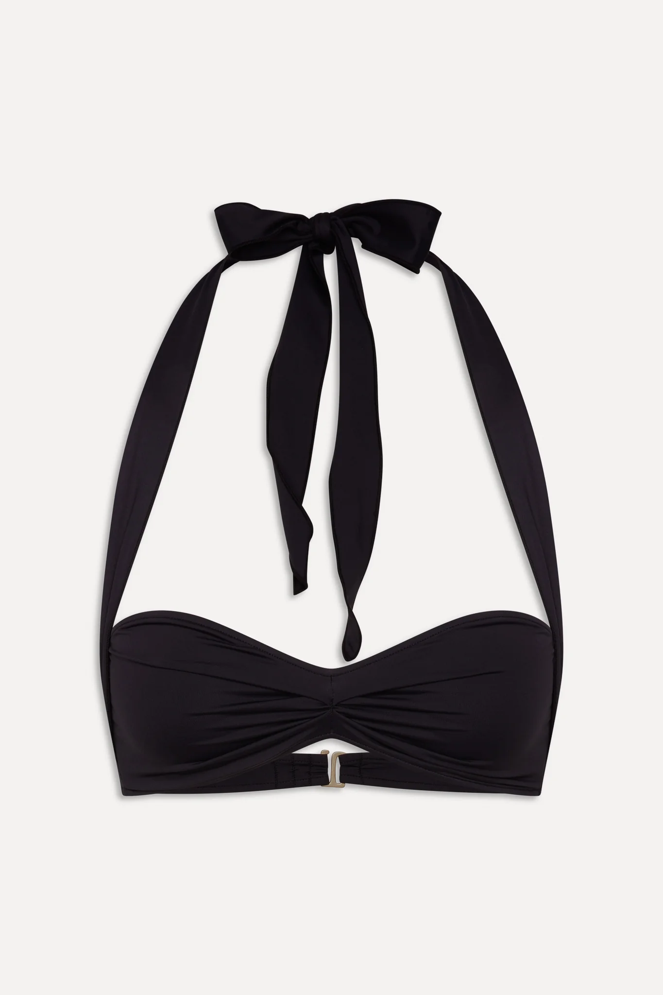 x BELLA HADID Sunday Halter Bikini Top - Black