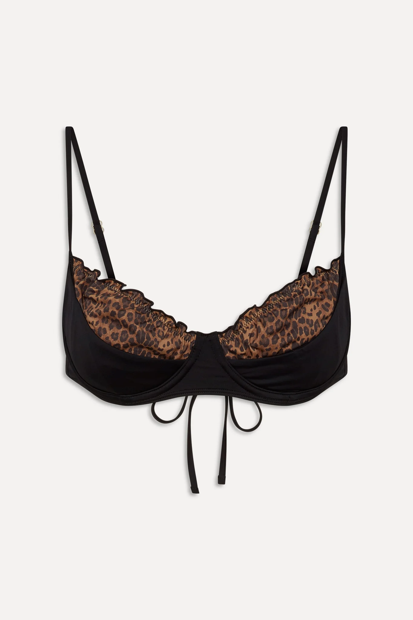 x BELLA HADID Austin Underwire Bikini Top - Lucky Leopard