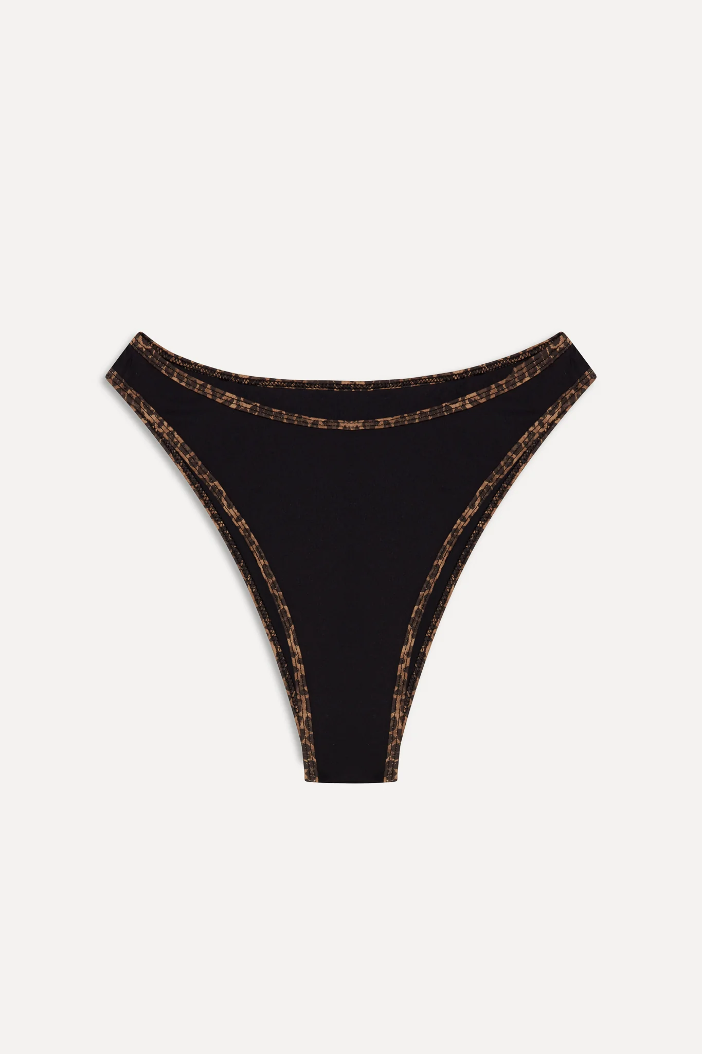 x BELLA HADID Presley High Waisted Bikini Bottom - Lucky Leopard