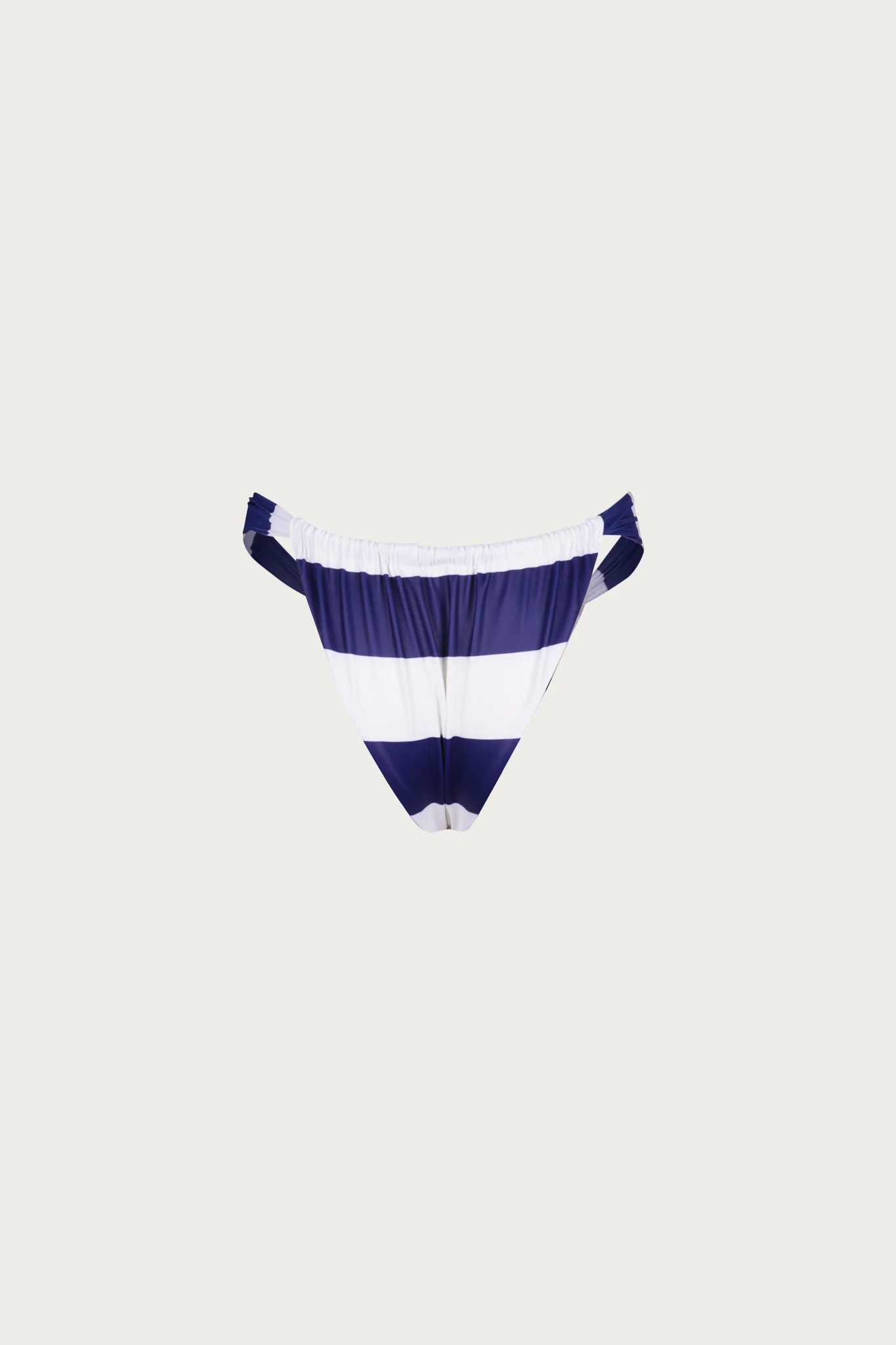 Ruched Bottom (Navy Cream Stripe)