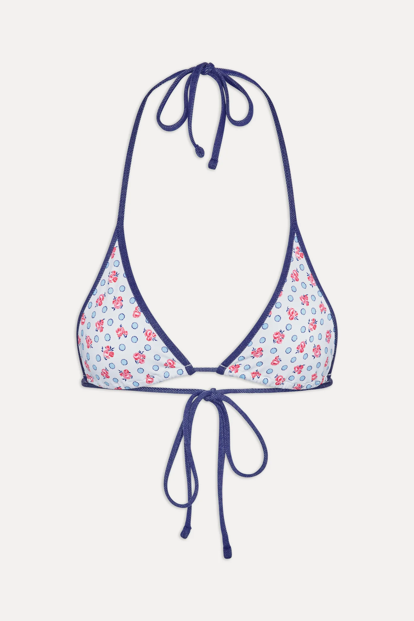 Paradise Halter Bikini Top - Wild Rose