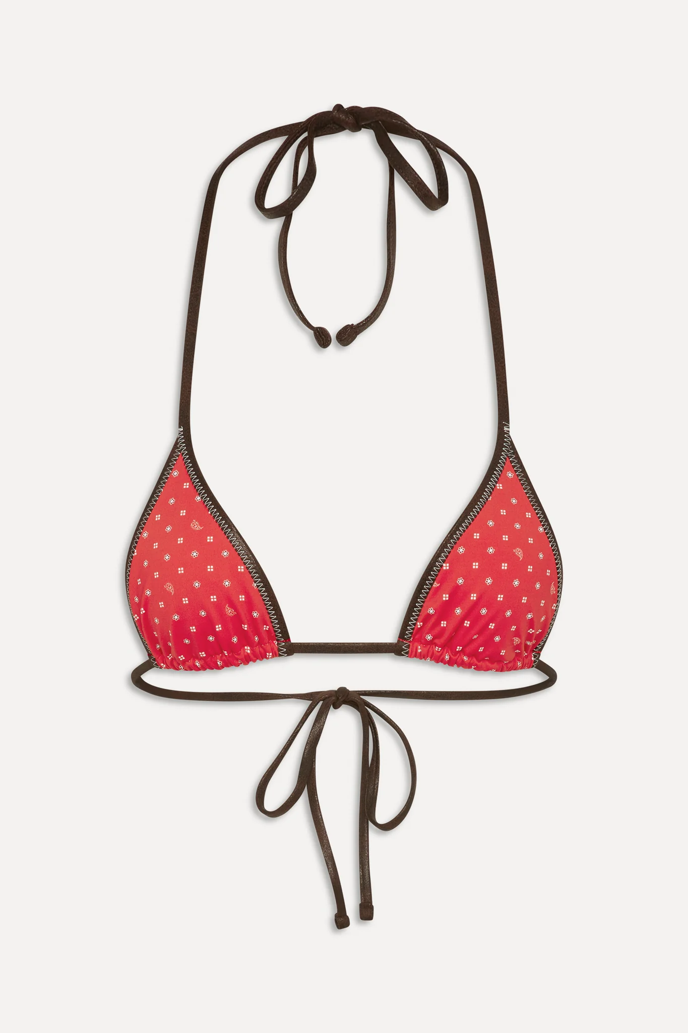 x BELLA HADID Paradise Halter Bikini Top - Lovebug