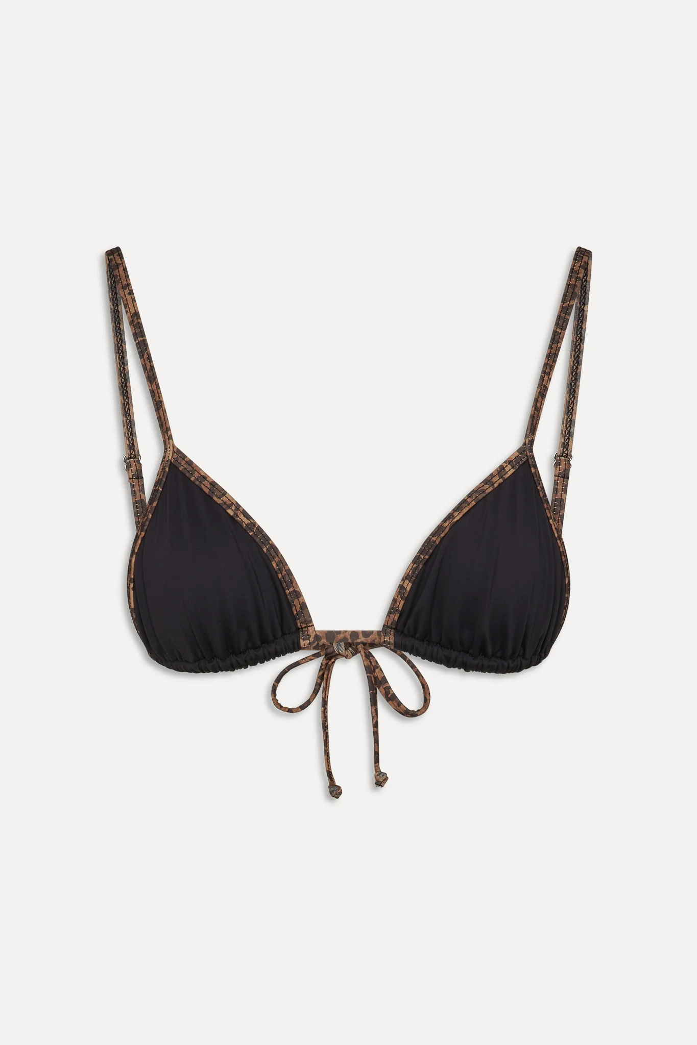 x BELLA HADID Lumia Triangle Bikini Top - Lucky Leopard