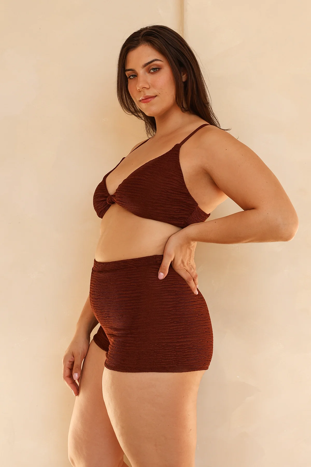 Zen Knotted Triangle Bikini Top