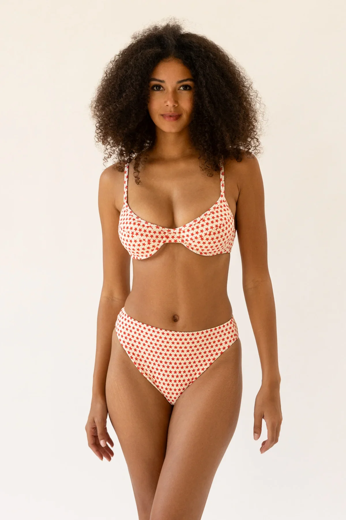 Seashore High Waist Cheeky Bikini Bottom