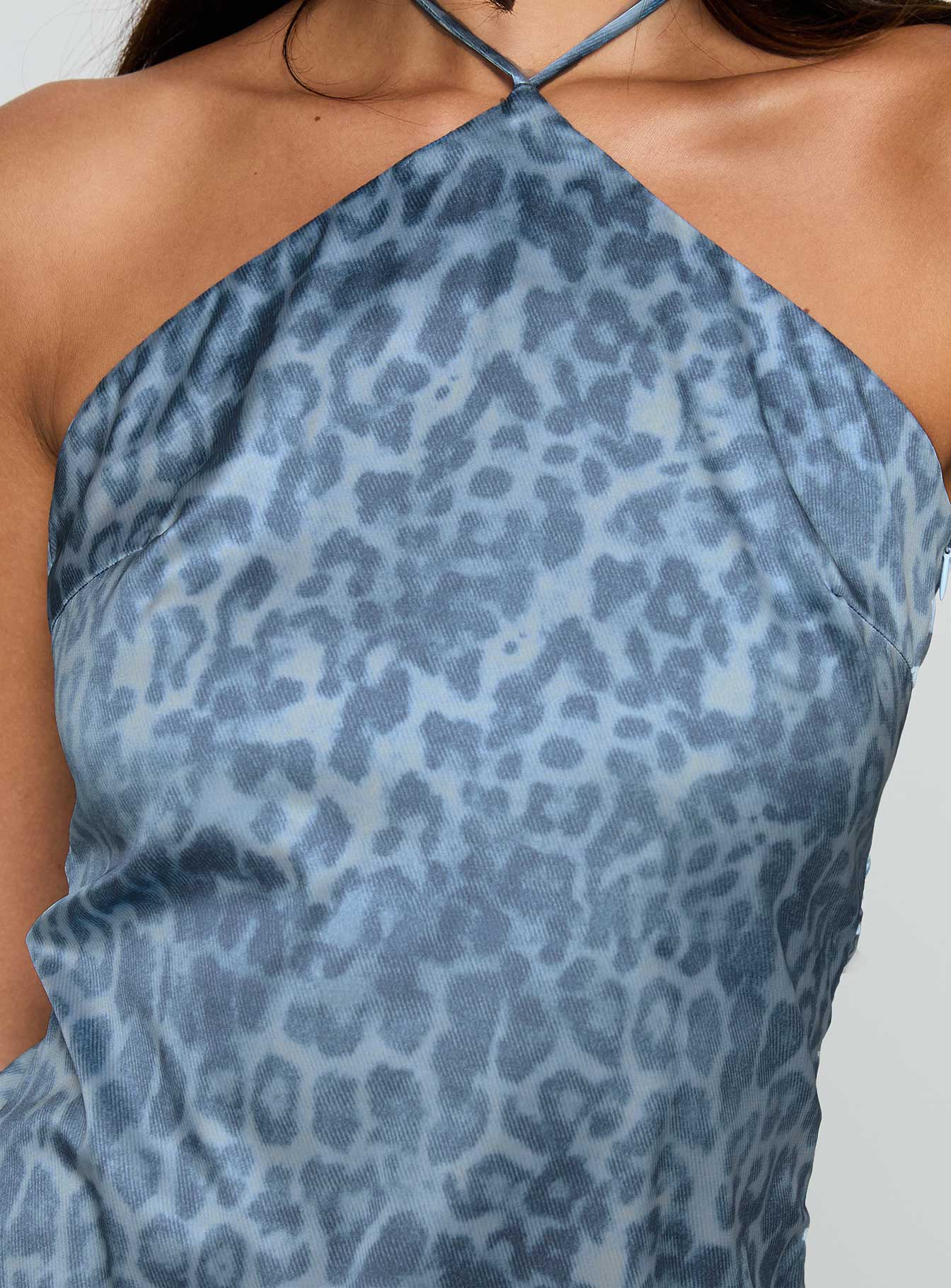 Jaemes Top Blue Leopard