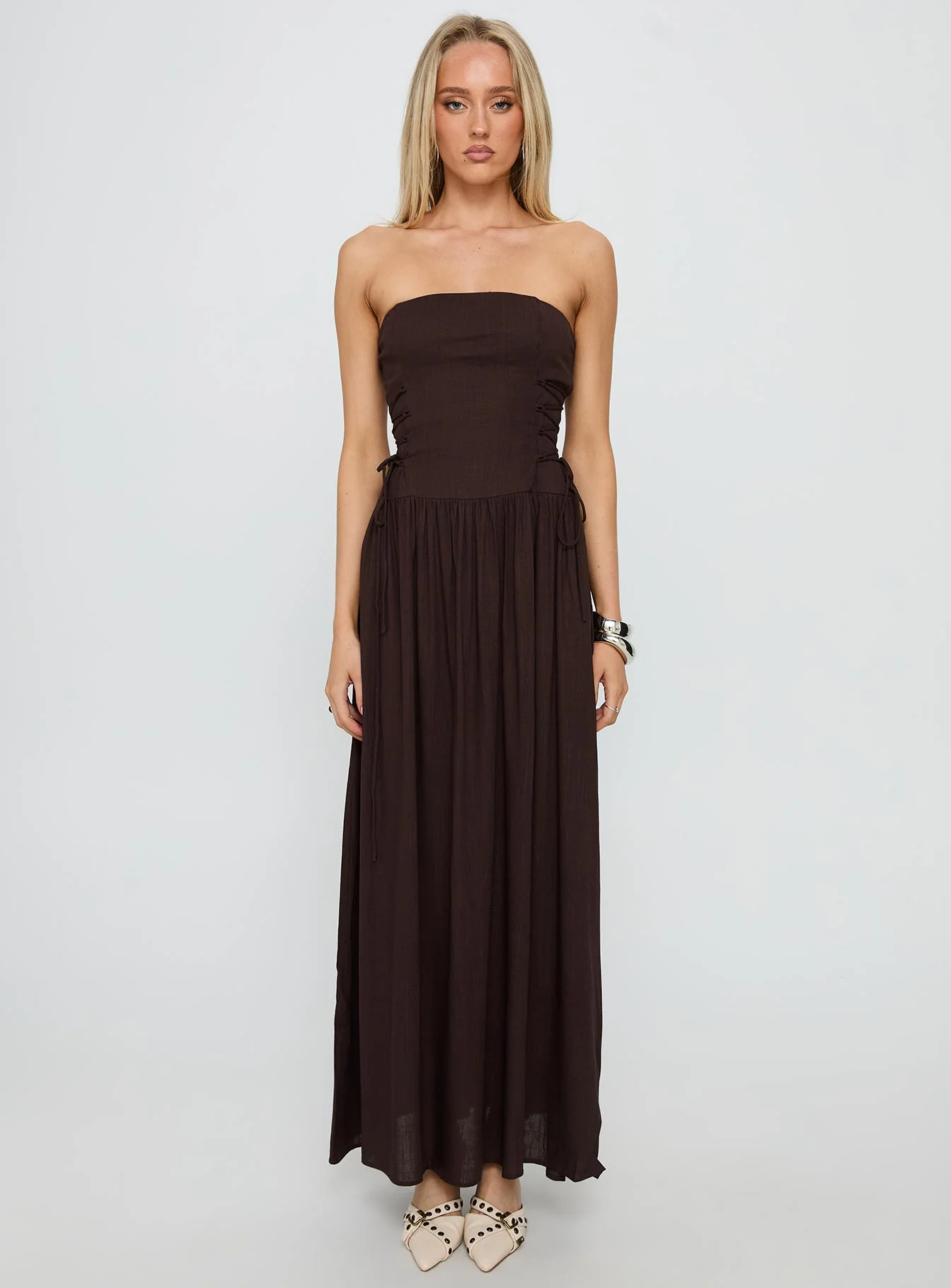 So Far So Good Maxi Dress Chocolate