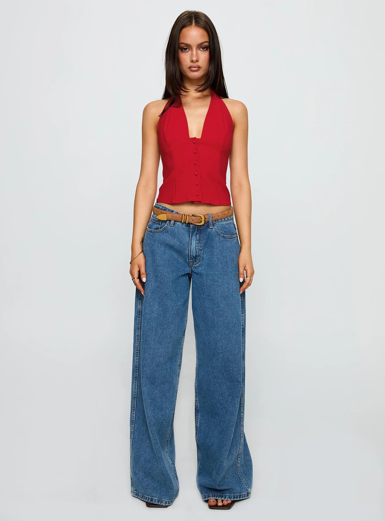 Serefina Halter Top Red