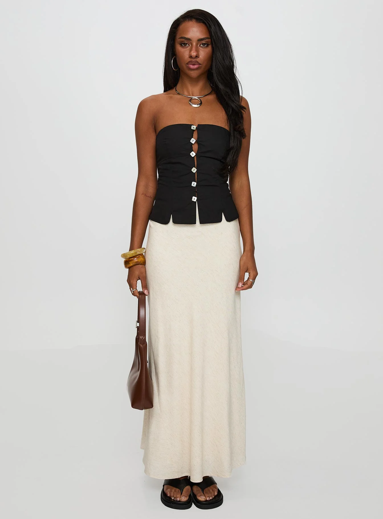 Analeia Strapless Top Black