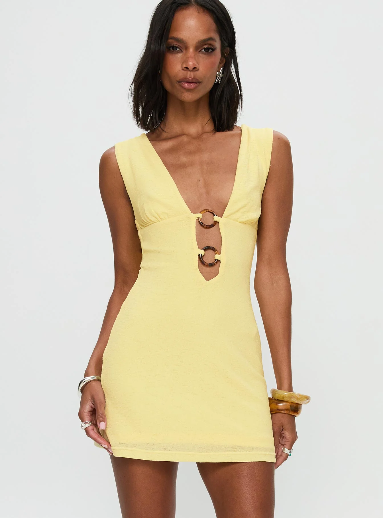 Steward Mini Dress Lemon