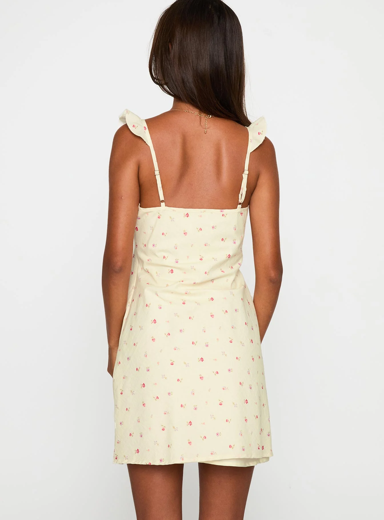 Tattoo Kisses Frill Mini Dress Floral