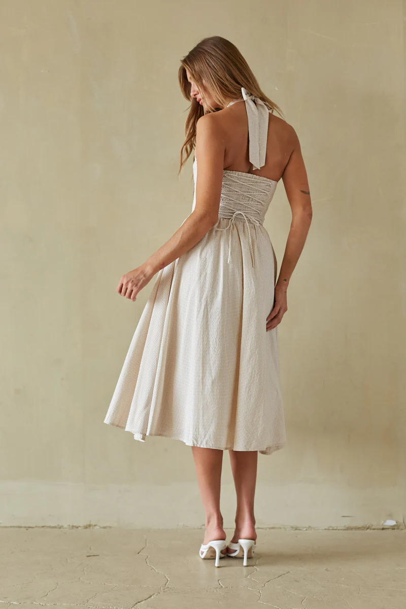 Dorothy Gingham Midi Dress