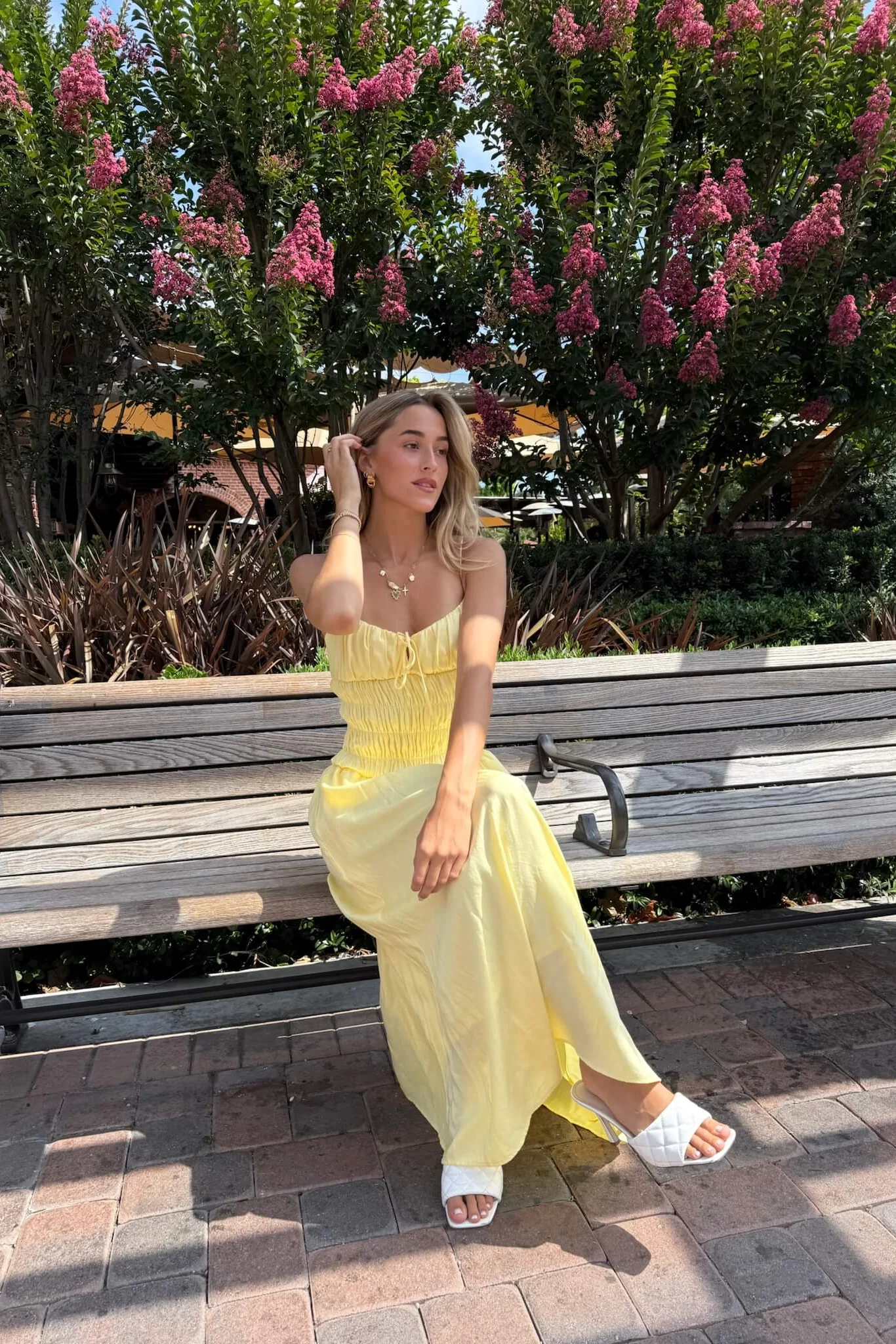 Roxana Smocked Midi Dress