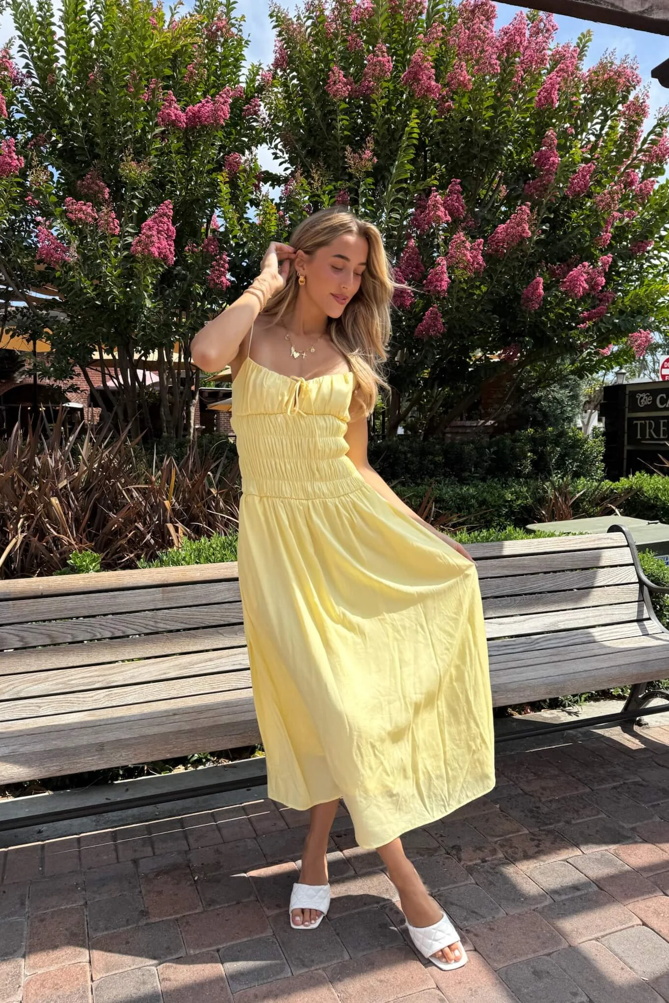 Roxana Smocked Midi Dress