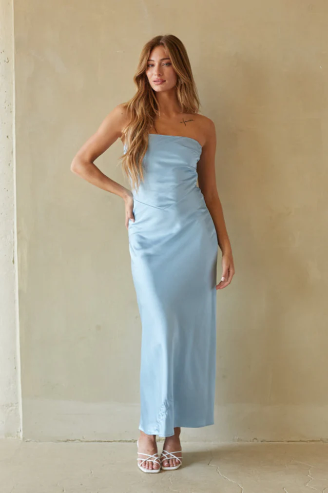 Romina Satin Maxi Dress