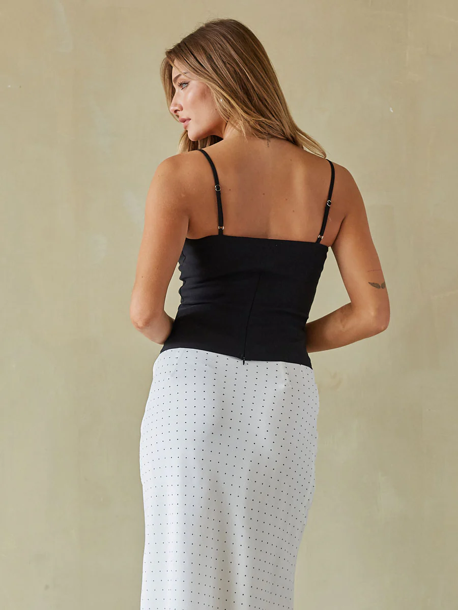 Estelle Button Up Bustier Top