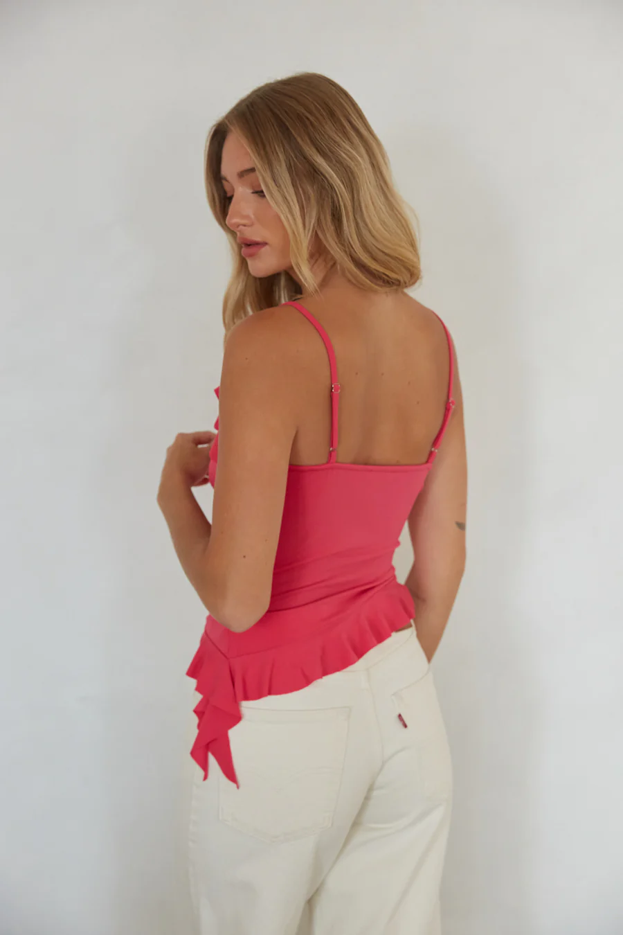 Paige Ruffle Trim Top
