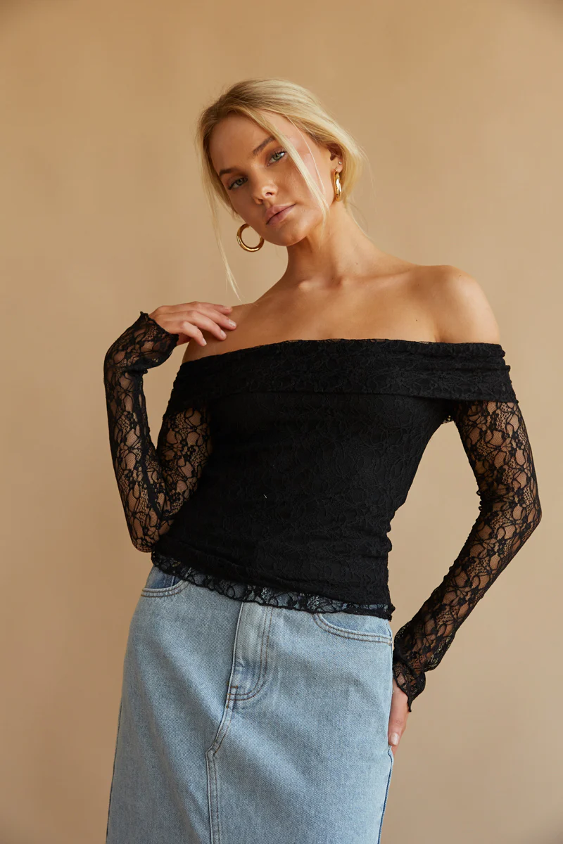Collette Lace Long Sleeve Top