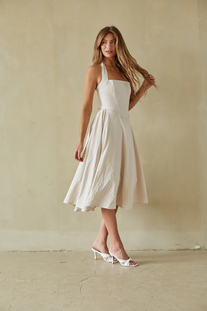 Dorothy Gingham Midi Dress