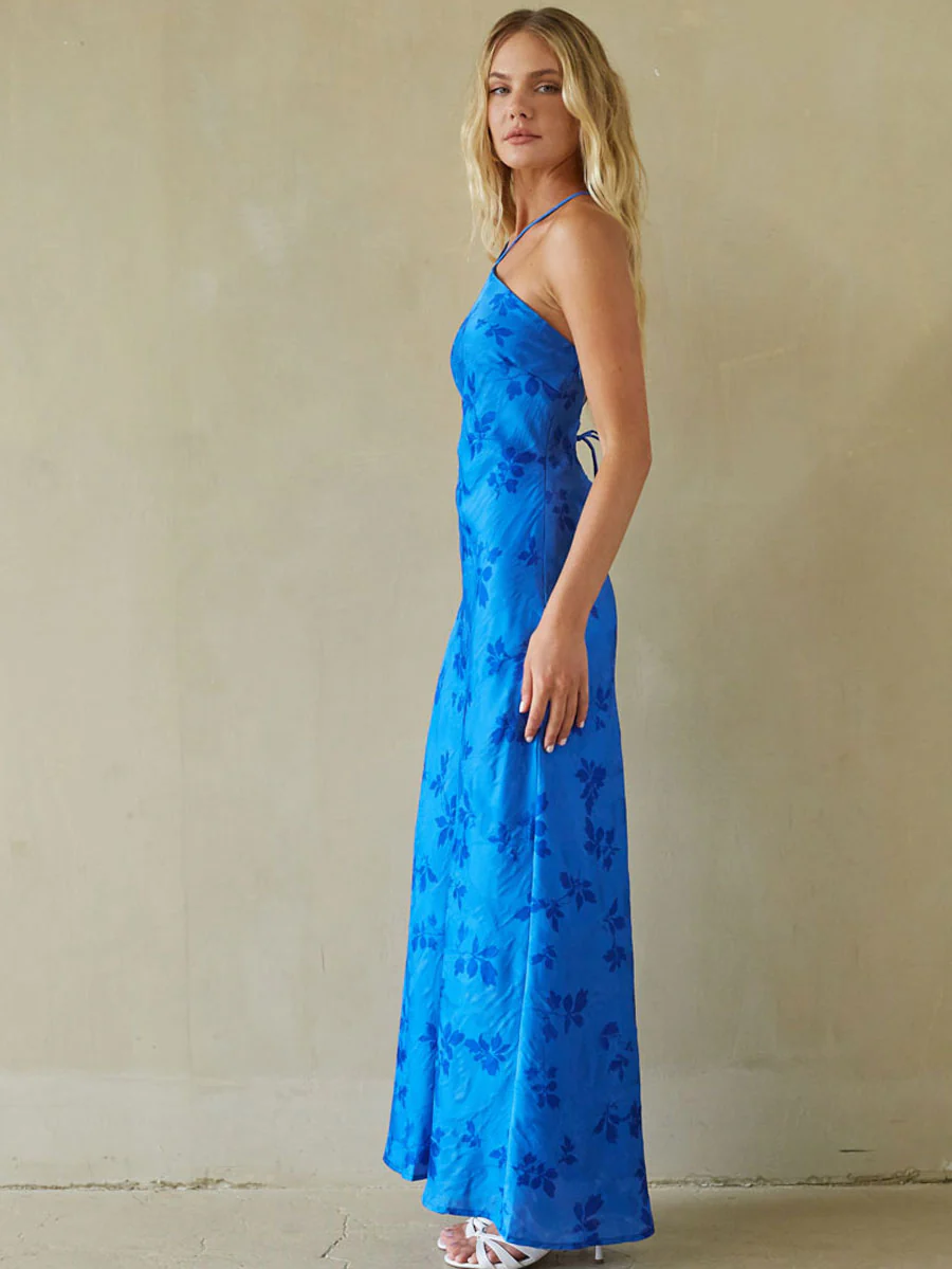 Eliana Open Back Maxi Dress